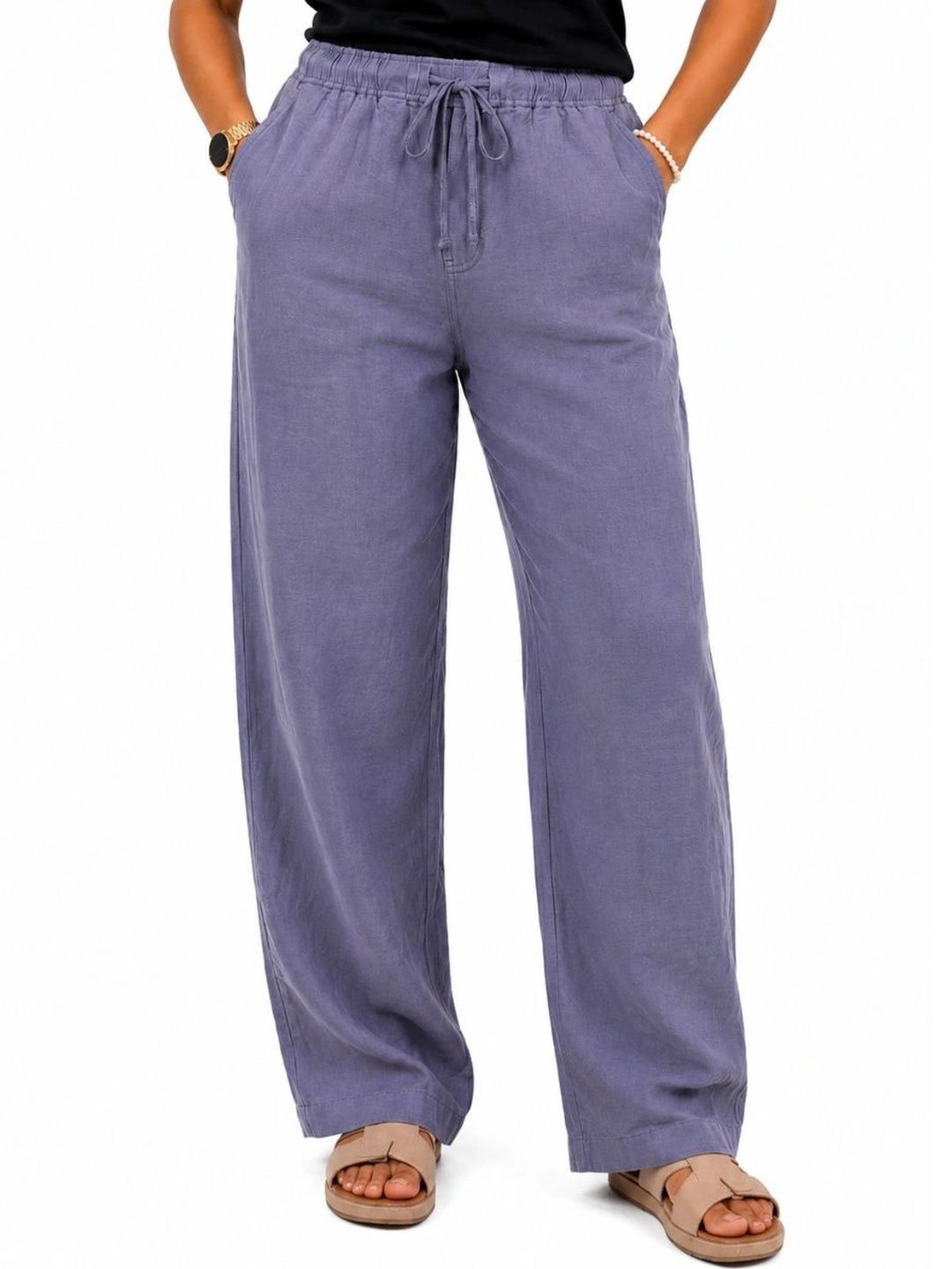 me Queen Women Straight Fit High-Rise Stretchable Jeans-image-19