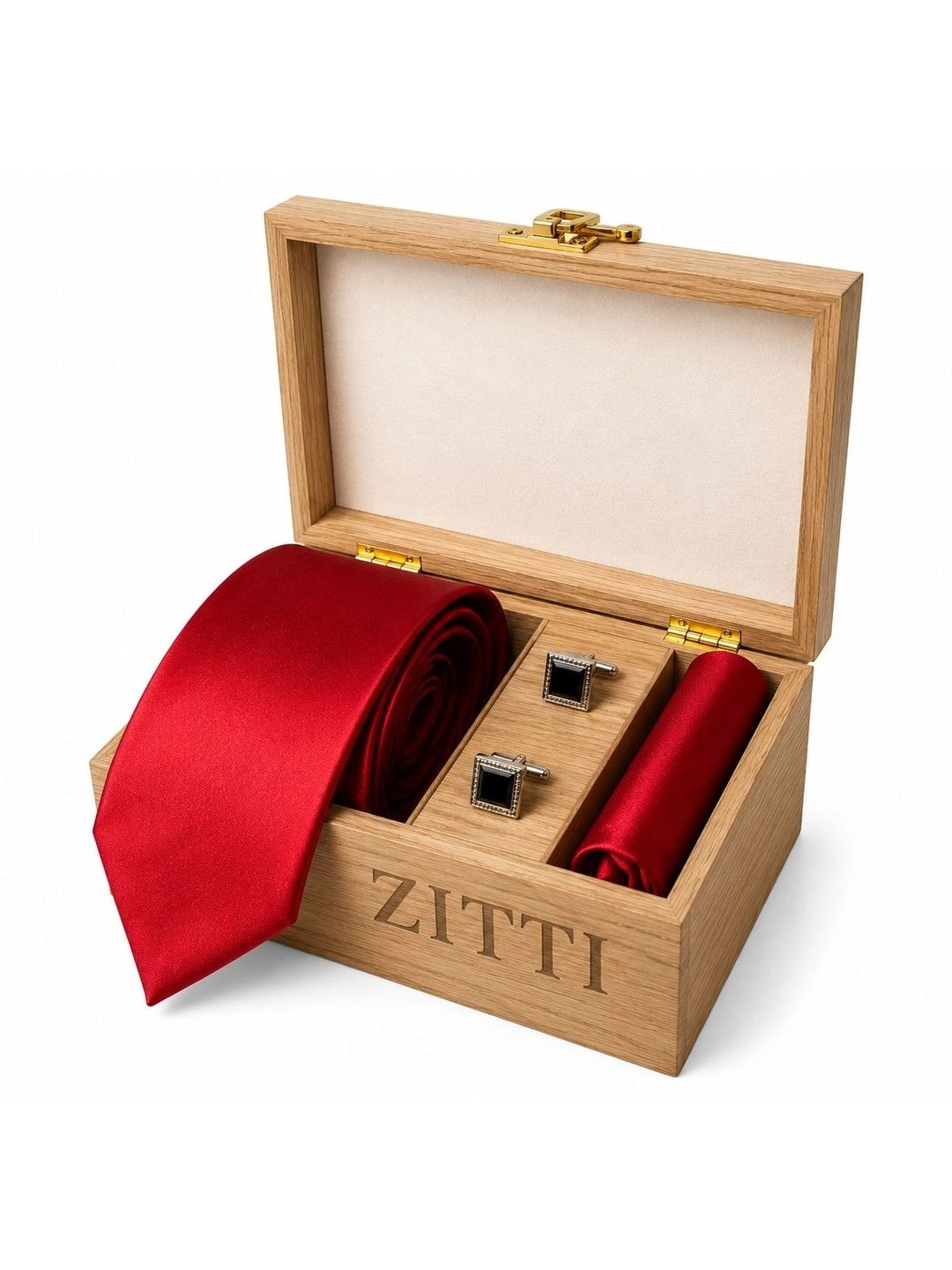 ZITTI Men Accessory Gift Set of Tie Cufflinks & Pocket Square-image-44