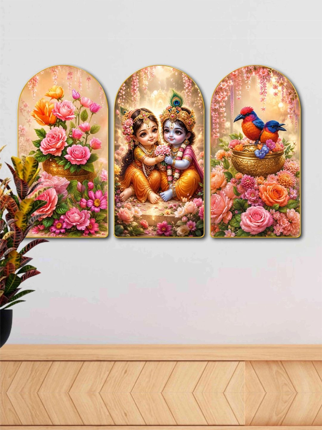 Aura Multicoloured MDF Religious Wall Paintings-picture-33