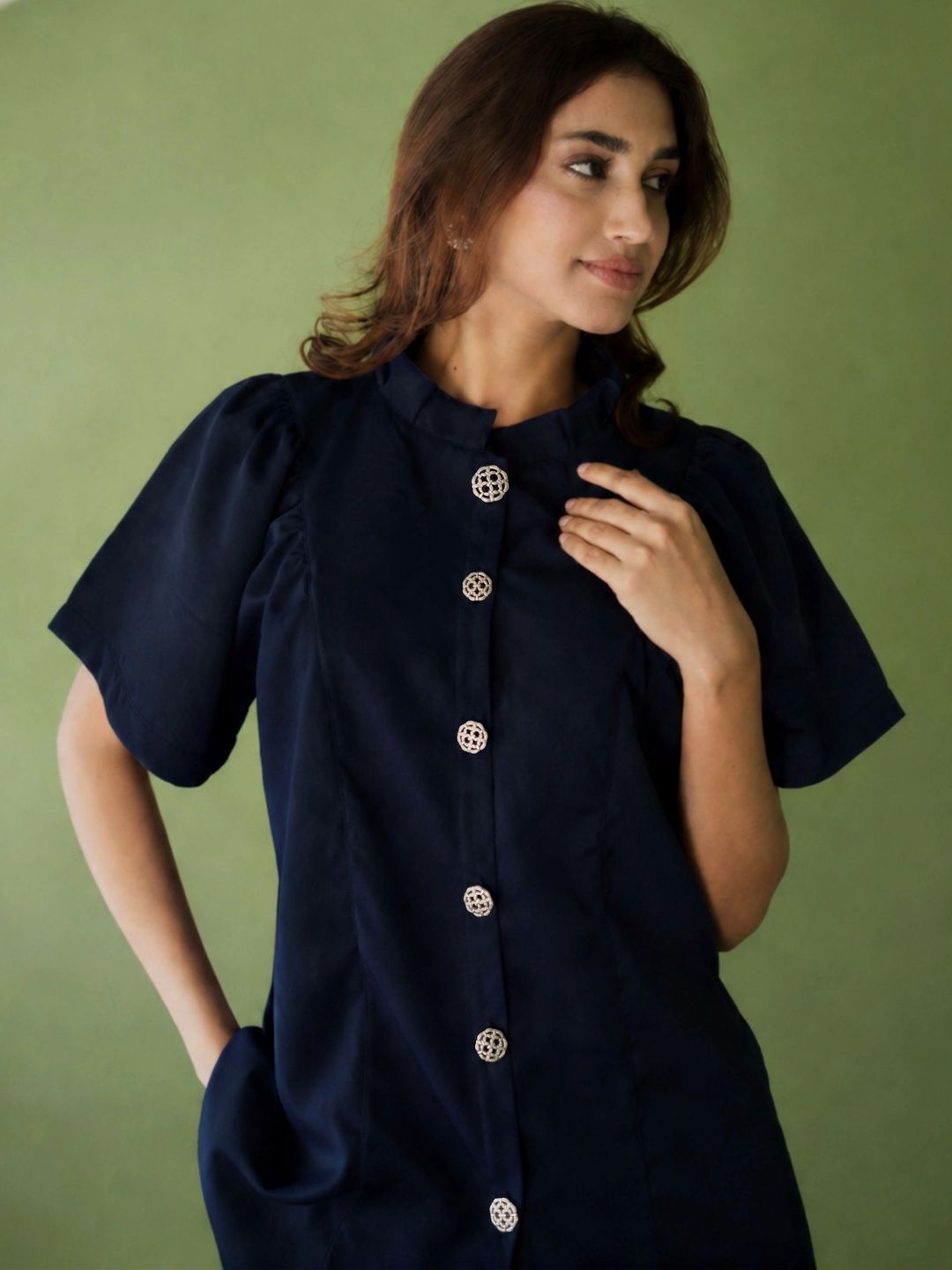 All ABOUT EVE Puff Sleeve Satin Top-picture-31