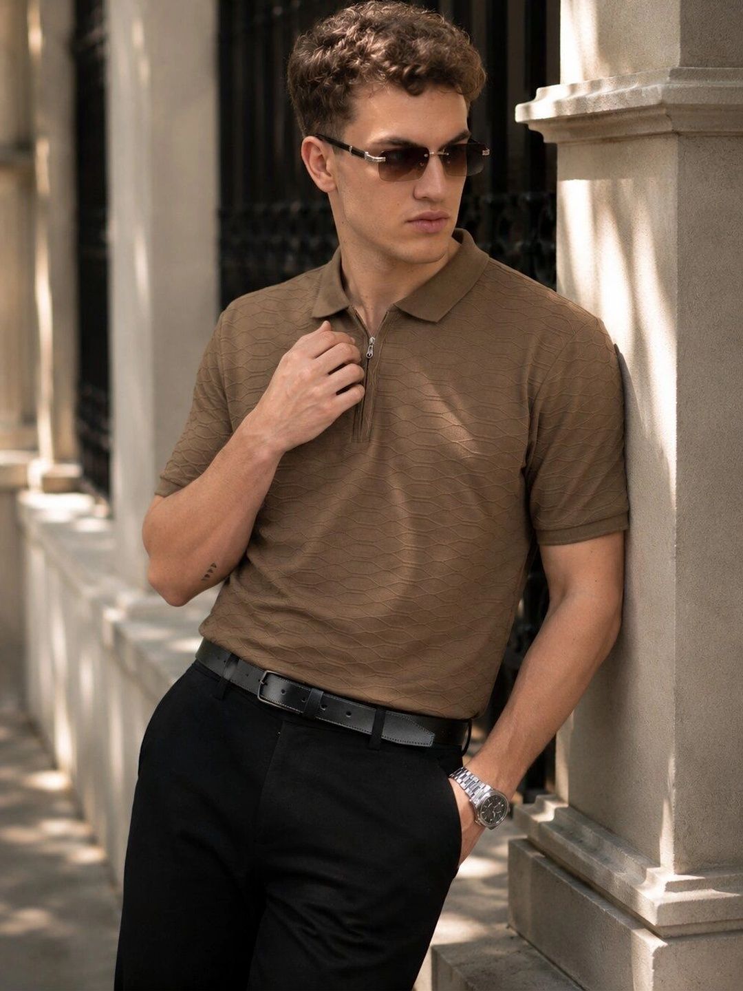 PAUL STREET Men Polo Collar T-shirt-picture-41