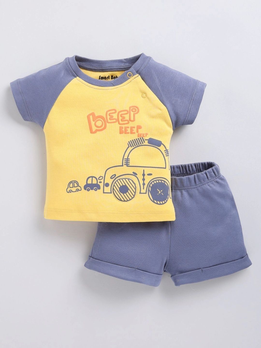 Smart Baby Boys Printed T-shirt with Shorts-picture-41