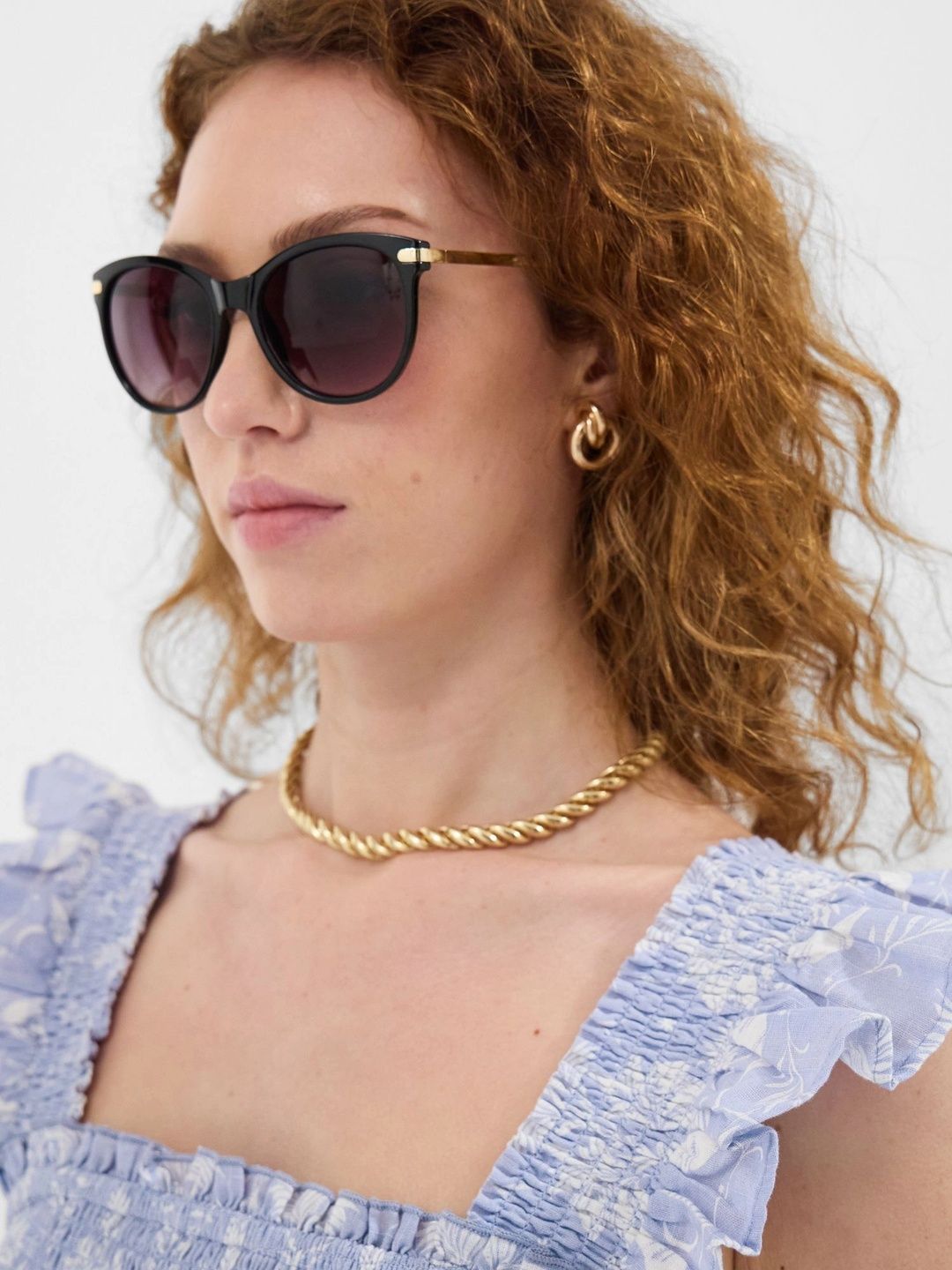 Accessorize Women Black Lens & Black Oval Sunglasses with-picture-21