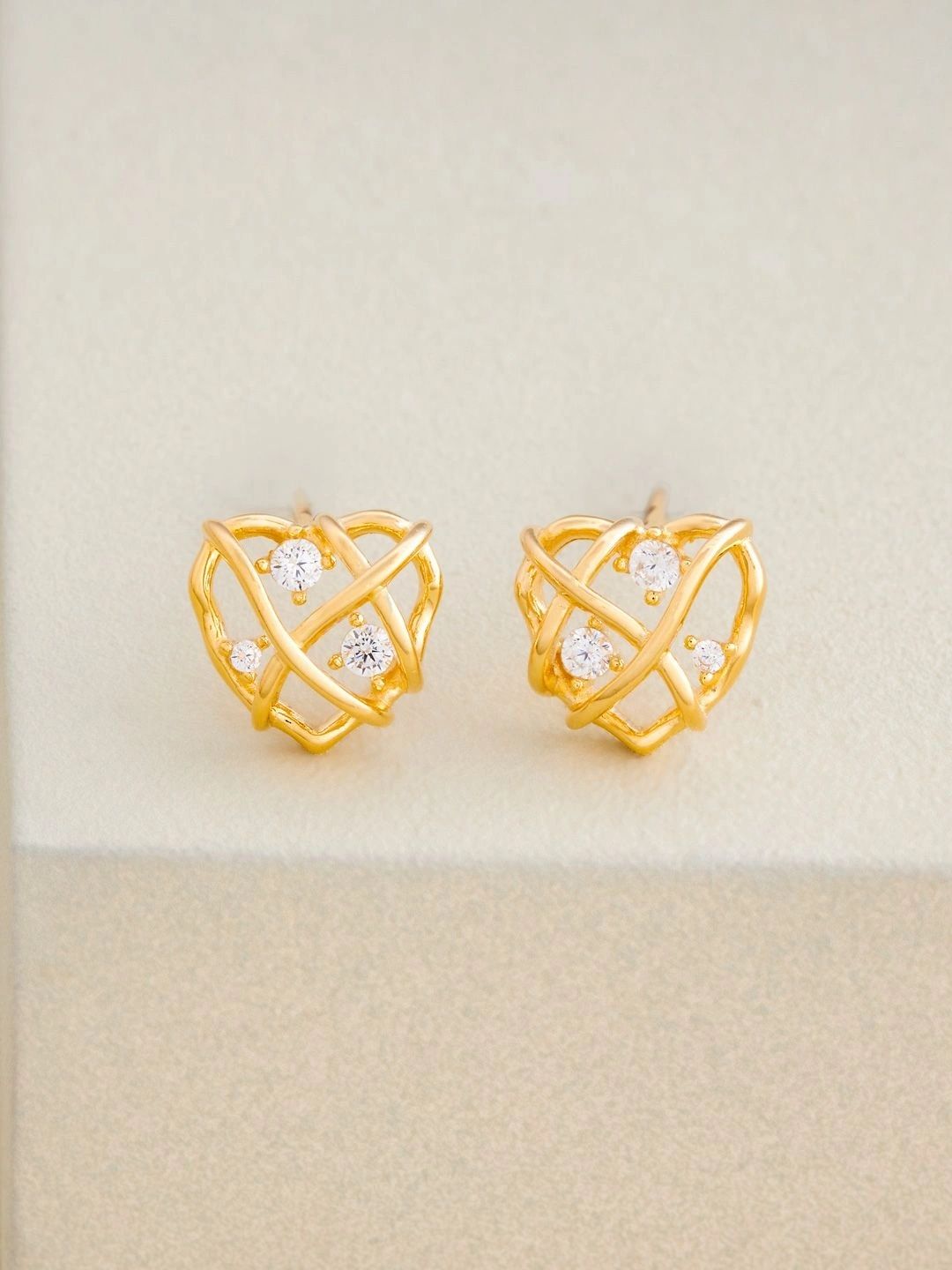 Kushal's Fashion Jewellery Geometric Studs Earrings-picture-53