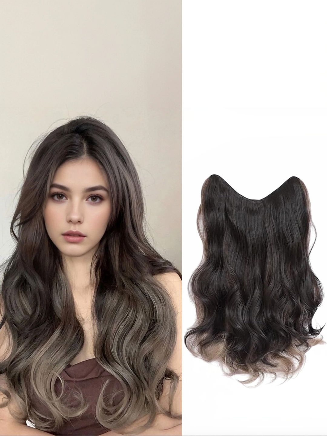 S.A.V.I Clip In Wavy Locks Hair Extension - 19 Inch-image-36
