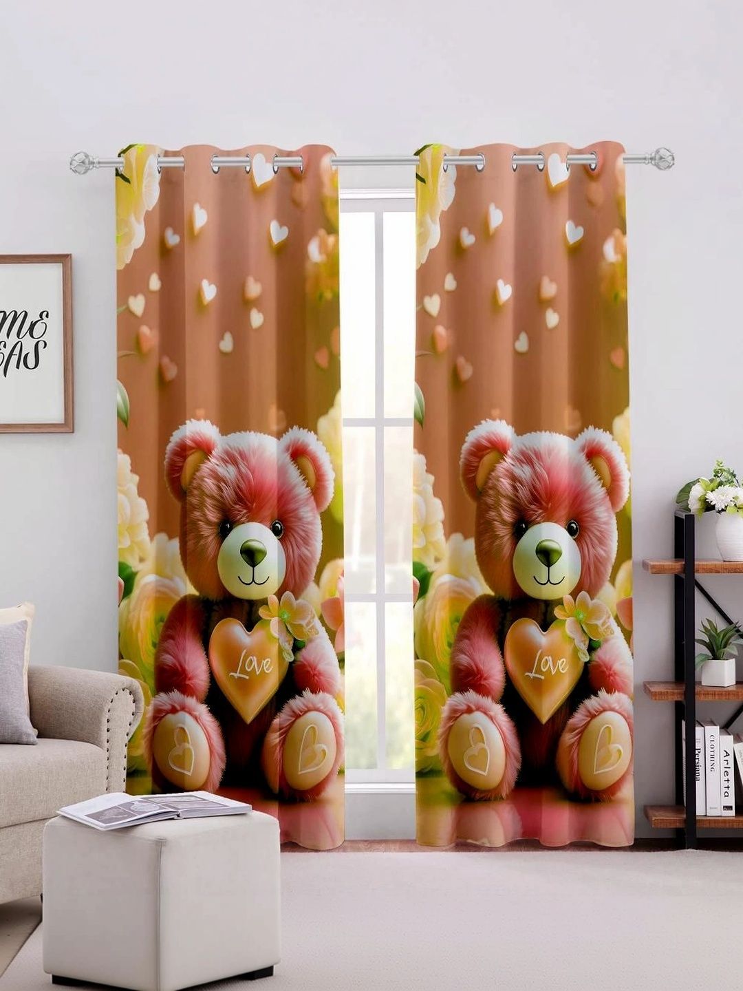 CURTAINRY Yellow Quirky Window Curtain-image-38