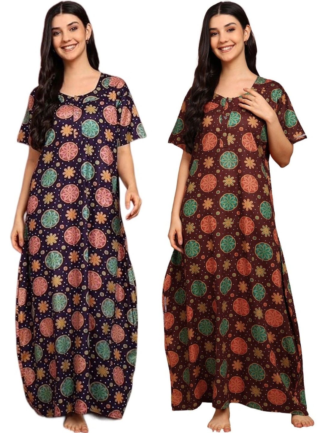 YUKATA Printed Maxi Nightdress-picture-5
