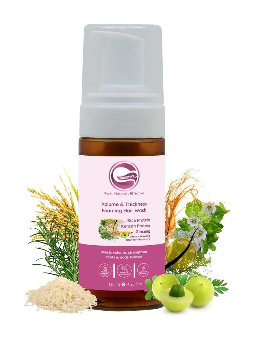 Greenviv Volume & Thickness Foaming Hair Wash-125 ml-picture-52