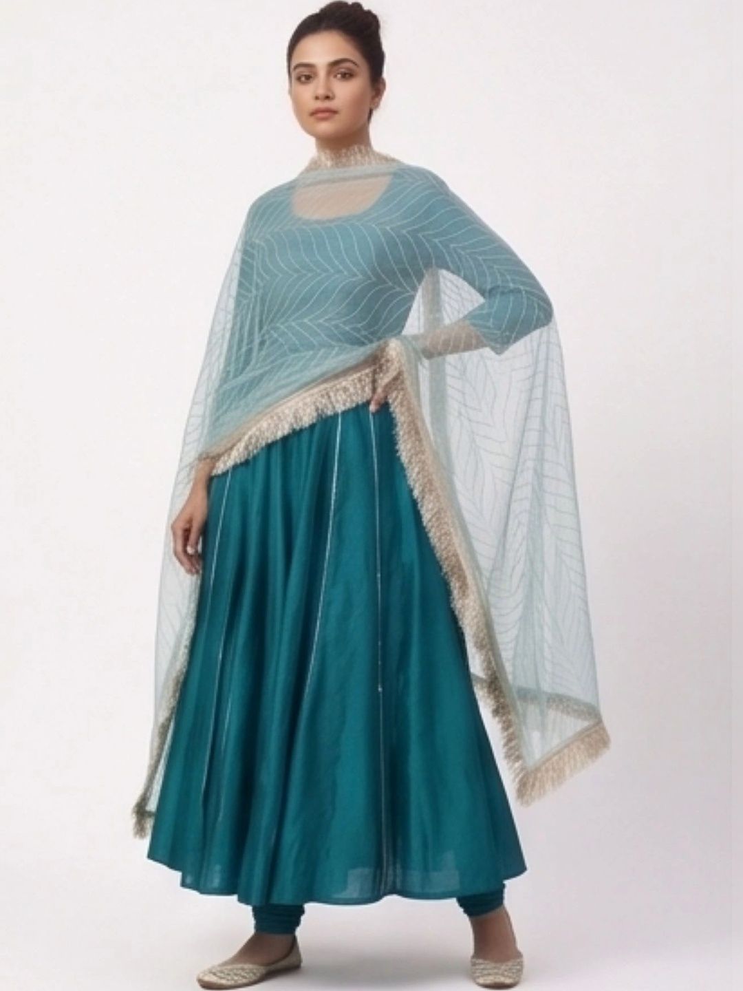ANNI FASHION Embroidered Dupatta with Thread Work-picture-43