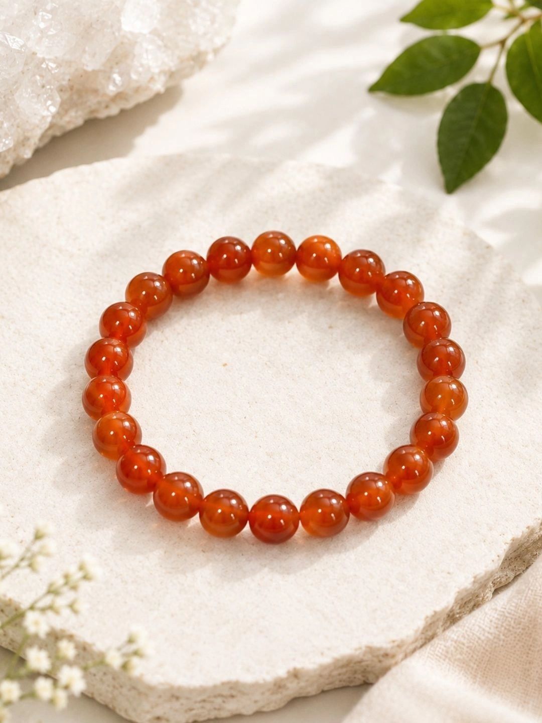 Tempus Gems Unisex Carnelian Handcrafted Bracelet-picture-20
