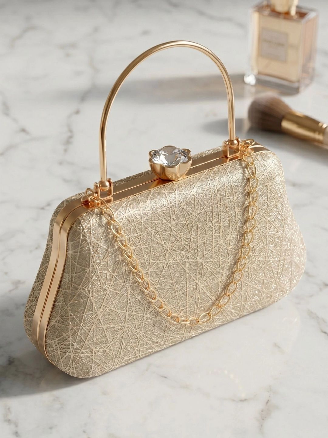 MISHA Textured Embellished Box Clutch-picture-20