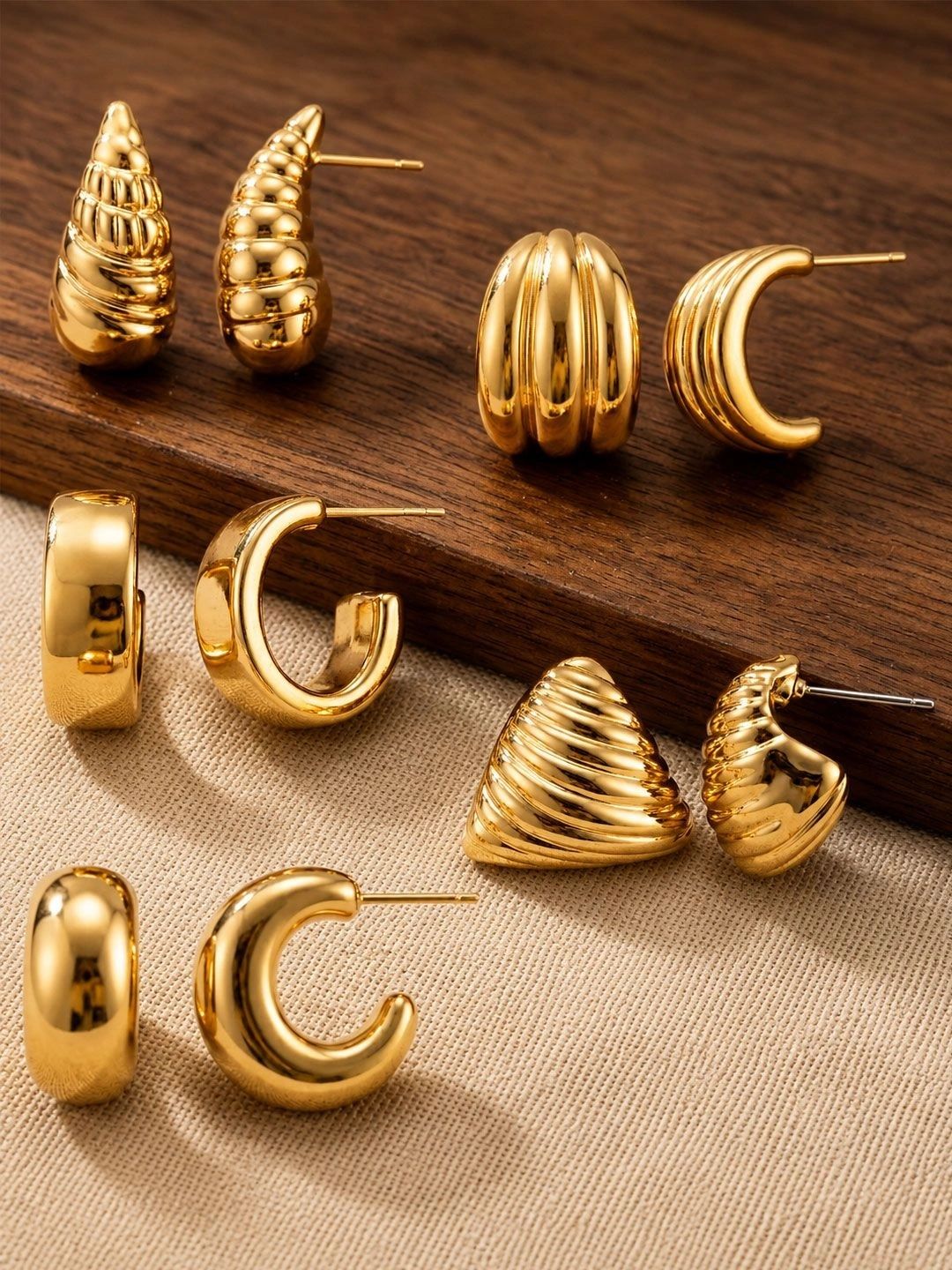 VAMA Circular Hoop Earrings-image-1