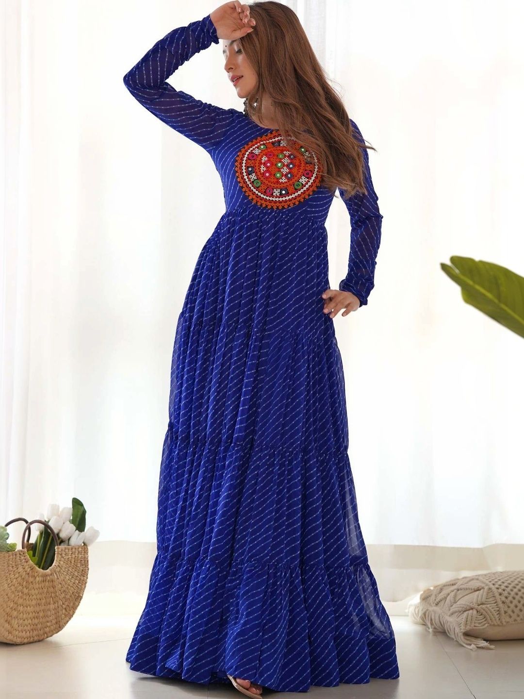 HERE&NOW Print Georgette Maxi Dress-image-16
