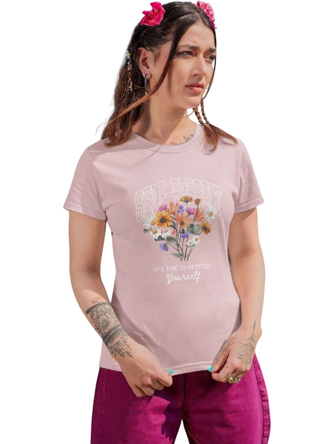 Elegantcrafts Floral Print Cotton Top-picture-42