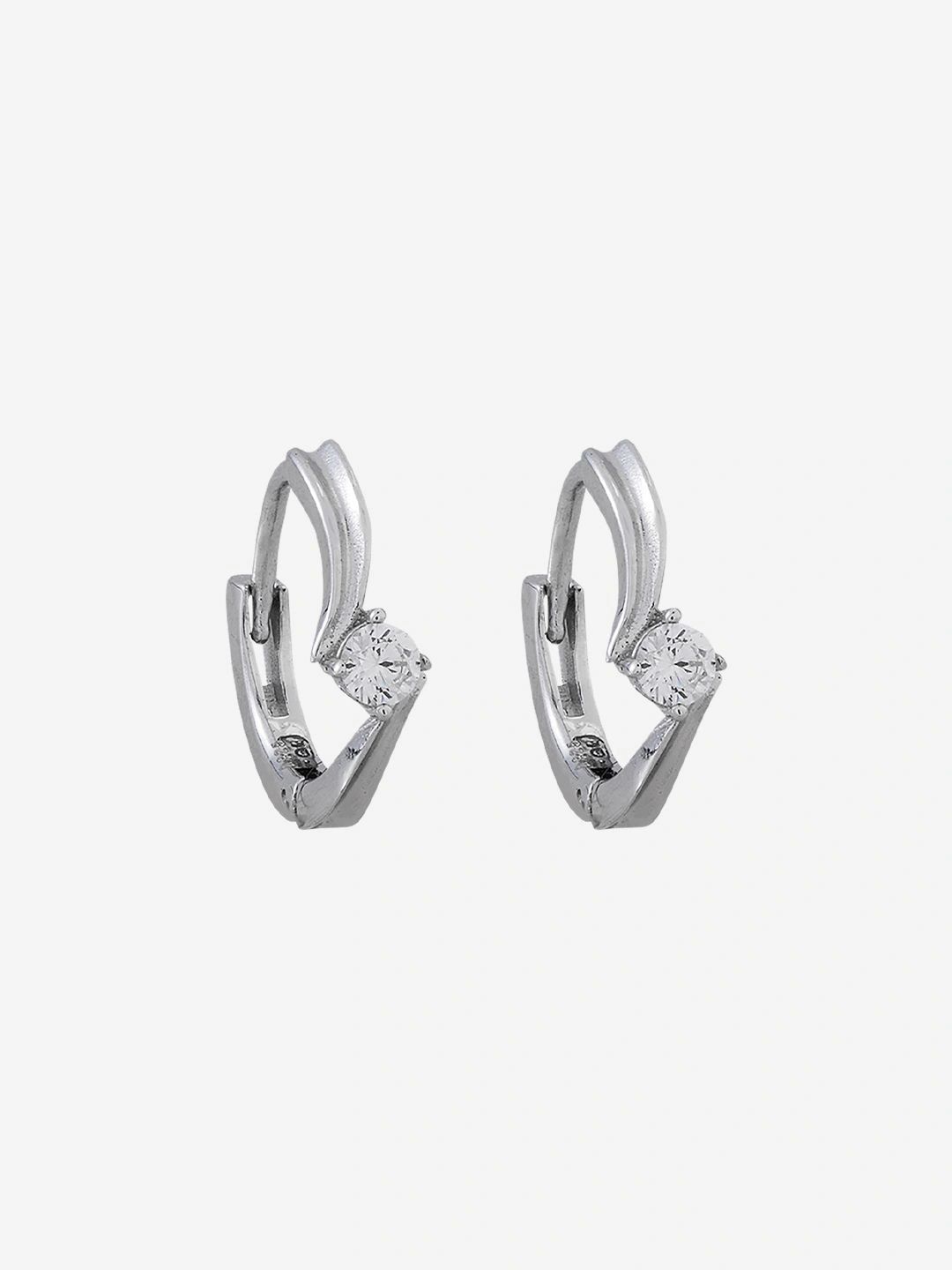 Kushal's Fashion Jewellery Geometric Half Hoop Earrings-picture-11