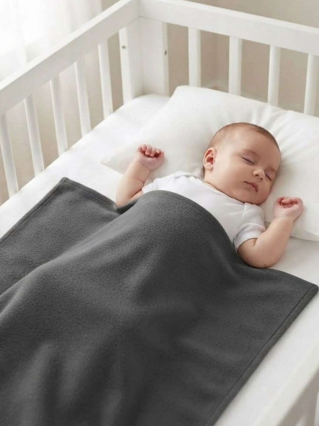 MINI KLUB Grey 210 GSM Blanket-picture-15