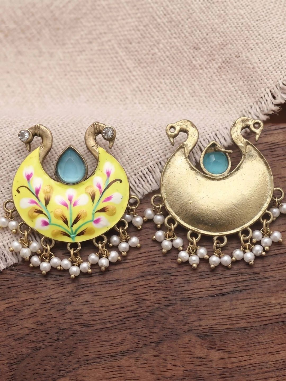 THE GLAM POUCH Crescent Shaped Drop Earrings-picture-18