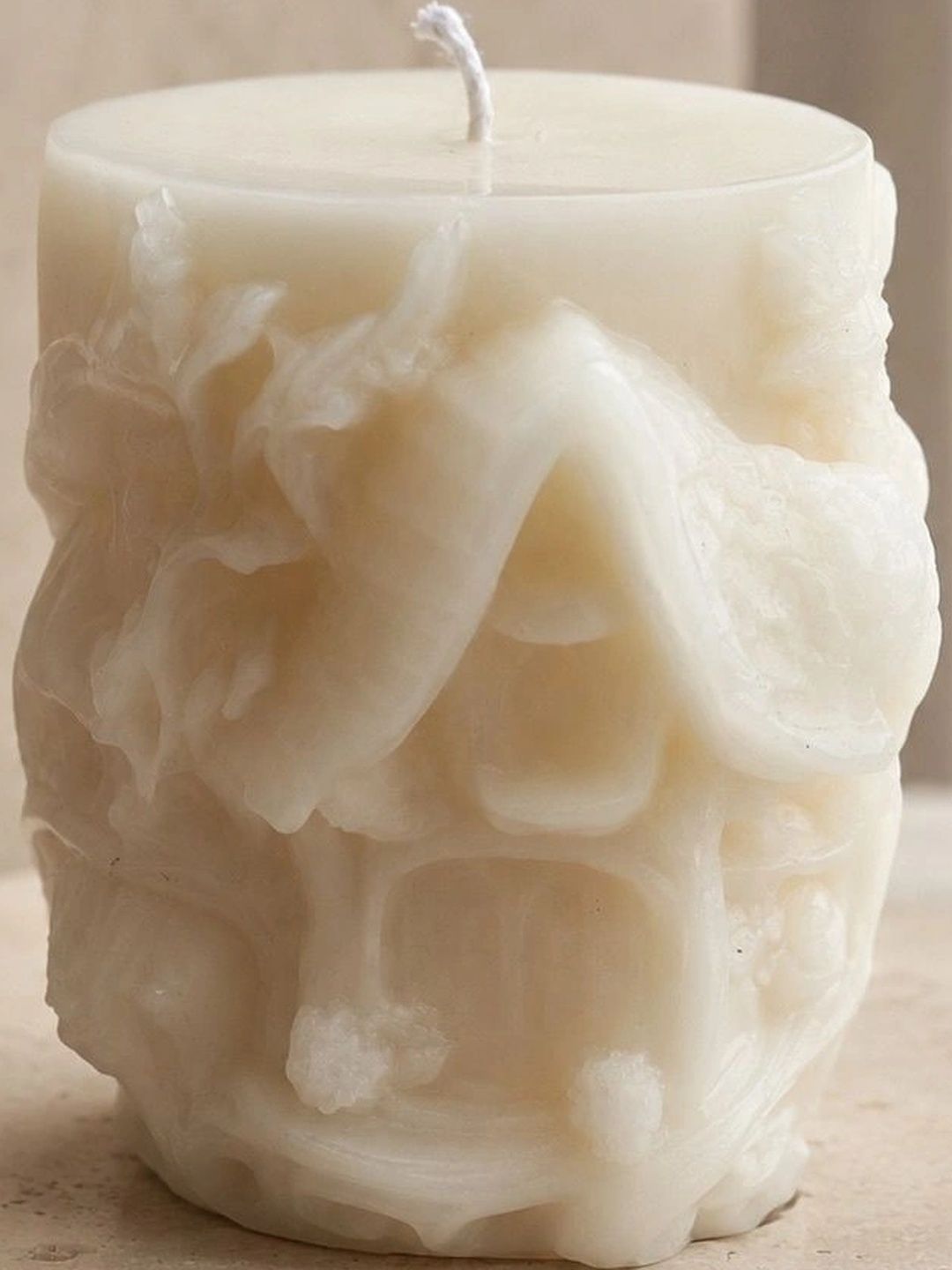 Grey Exim White 1 pieces Pillar Candle-picture-56