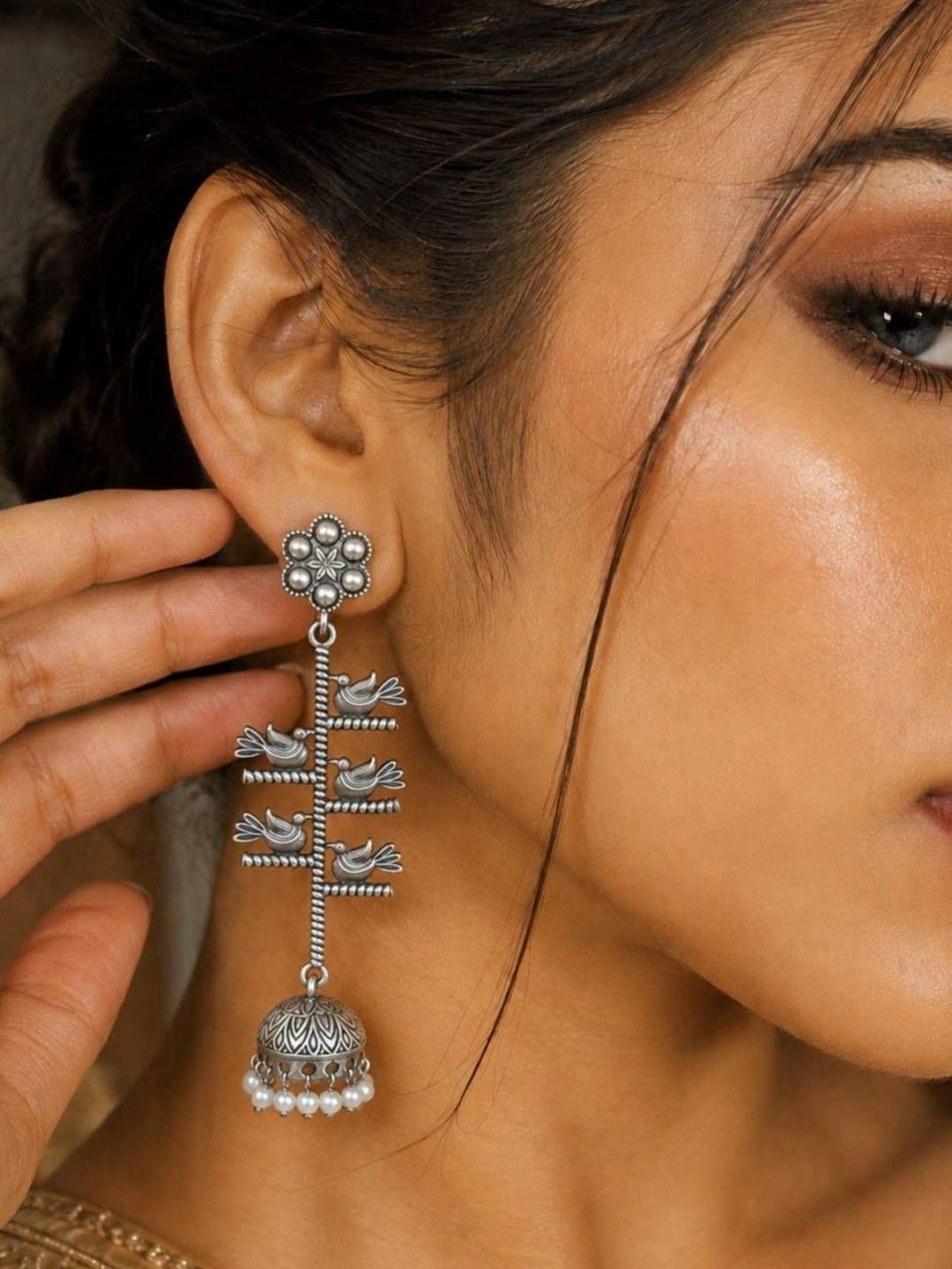 THE GLAM POUCH Animal Shaped Jhumkas Earrings-picture-26