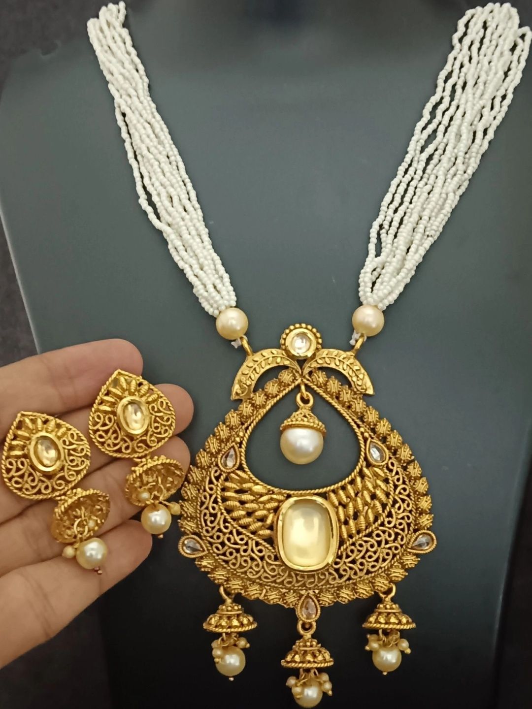 EVY Copper Gold-Plated Antique Necklace-image-38