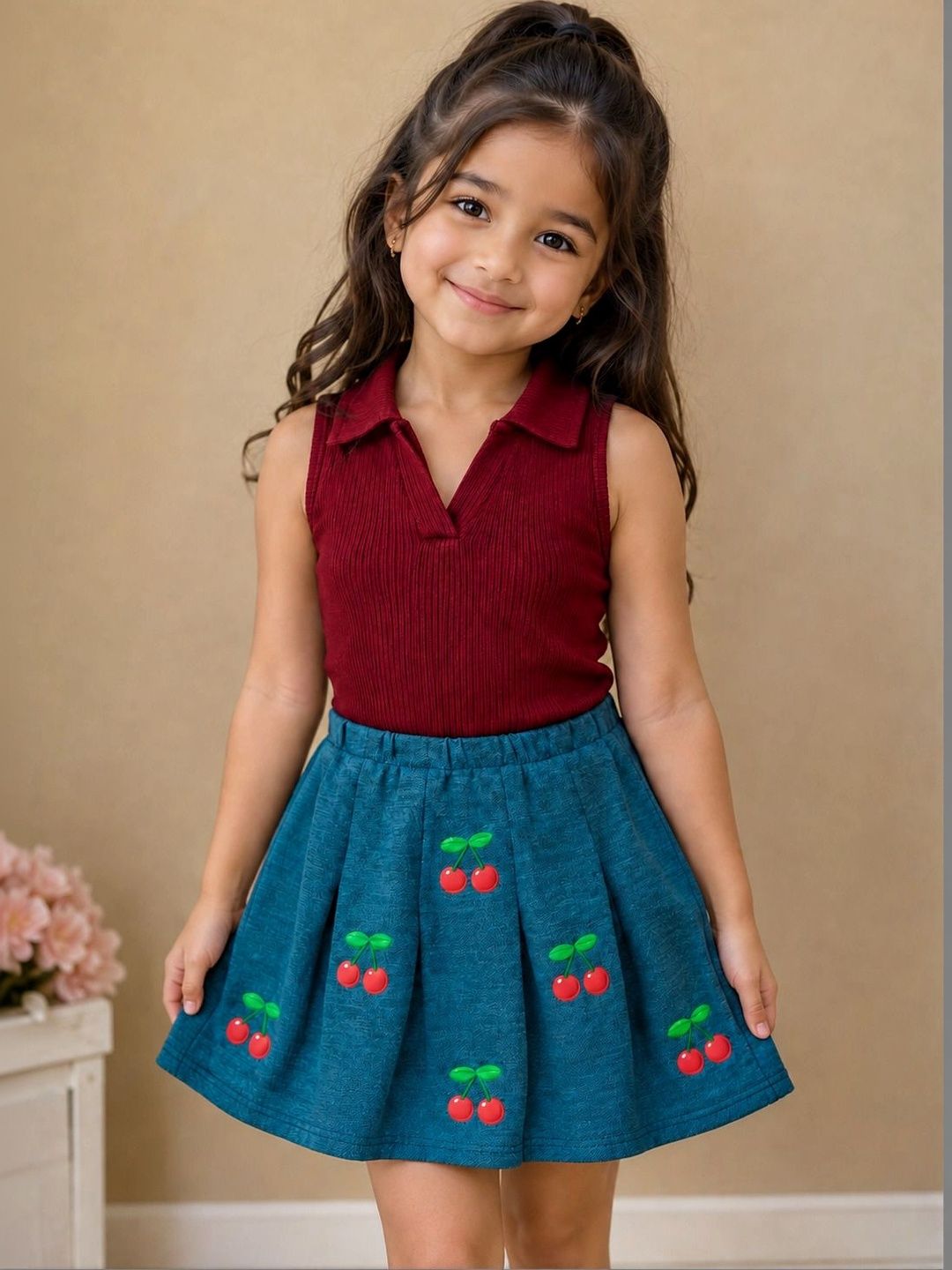 RAMIAAZ Girls Top with Skirt-picture-36