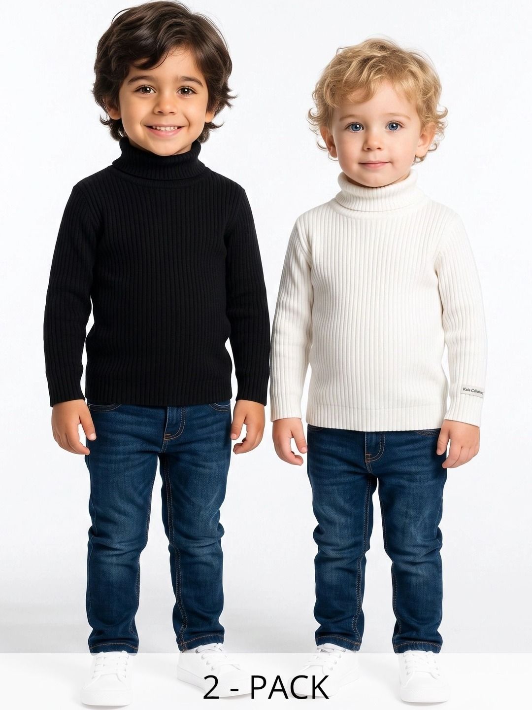 DESNUDA Unisex Kids Ribbed Woollen Pullover-picture-30