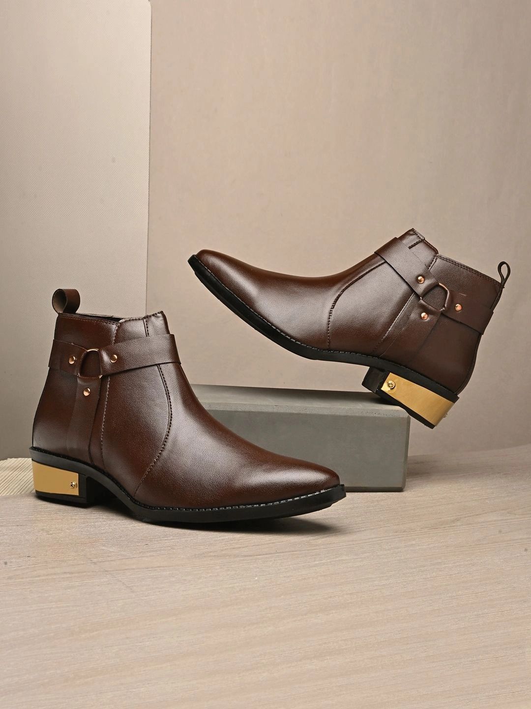 HERE&NOW Men Mid-Top Chelsea Boots-picture-34
