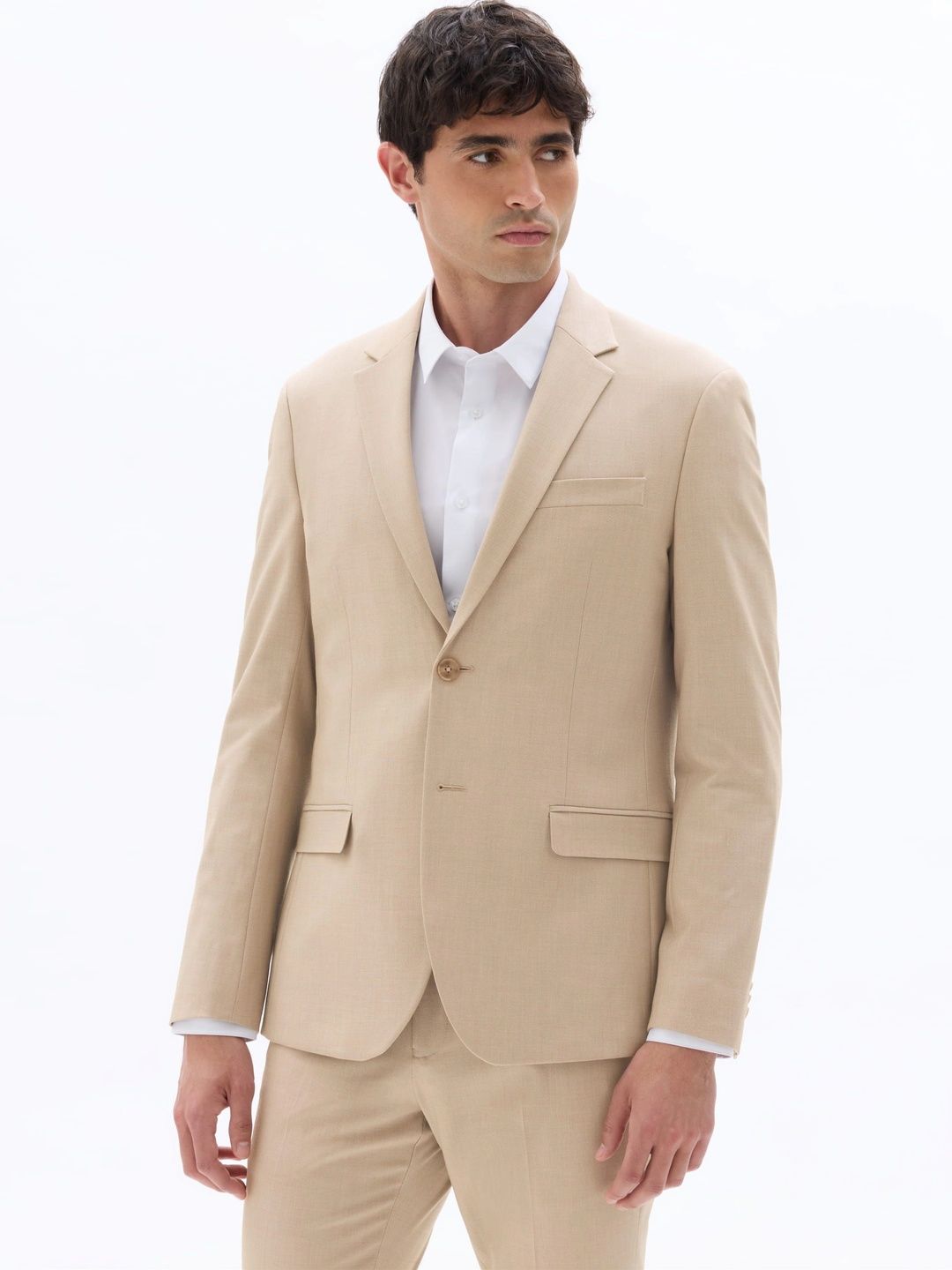 Celio Notched Lapel Single-Breasted Slim Fit Blazers-picture-35