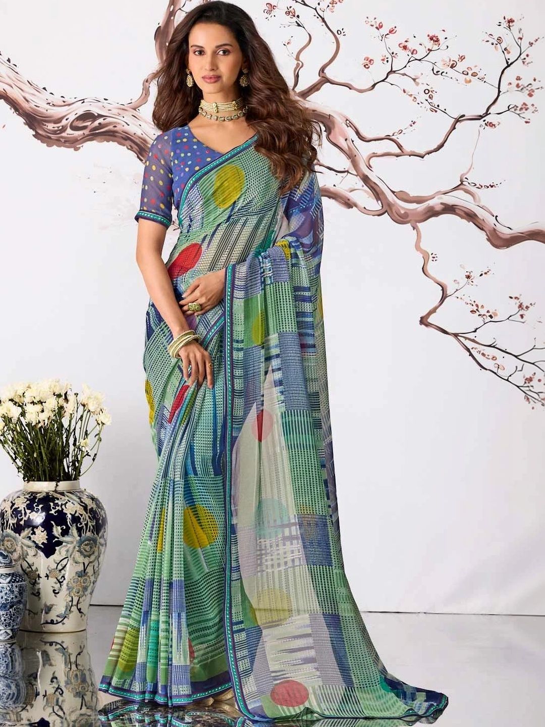 Laxmipati Poly Georgette Saree-picture-29