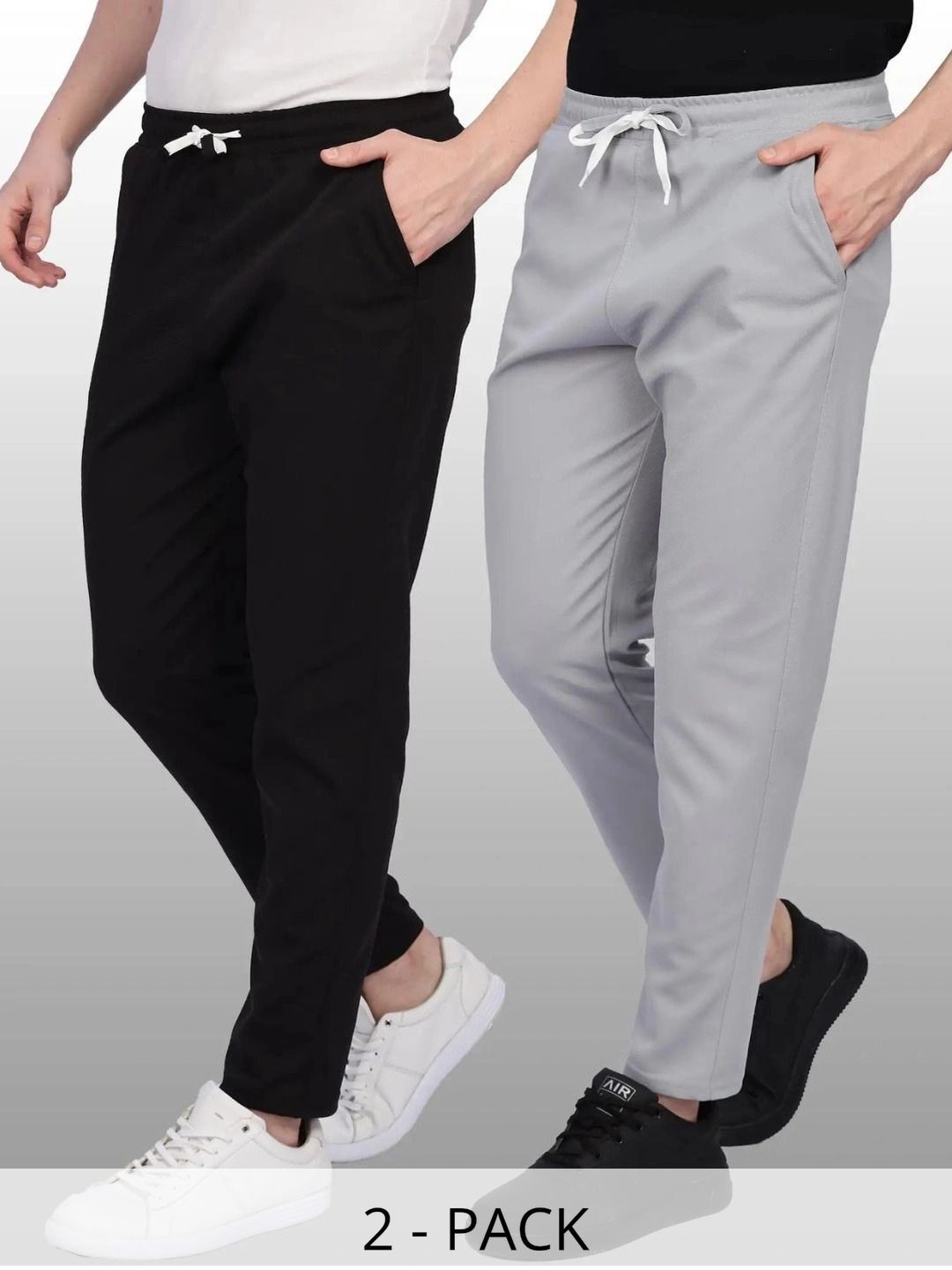 SHMARRT Men Pack of 2 Regular Fit Training Track Pants-picture-13