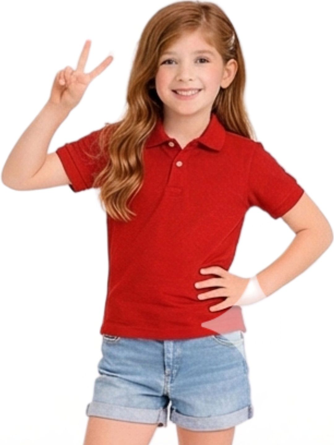 KEN Fashions Girls Polo Collar T-shirt-picture-20
