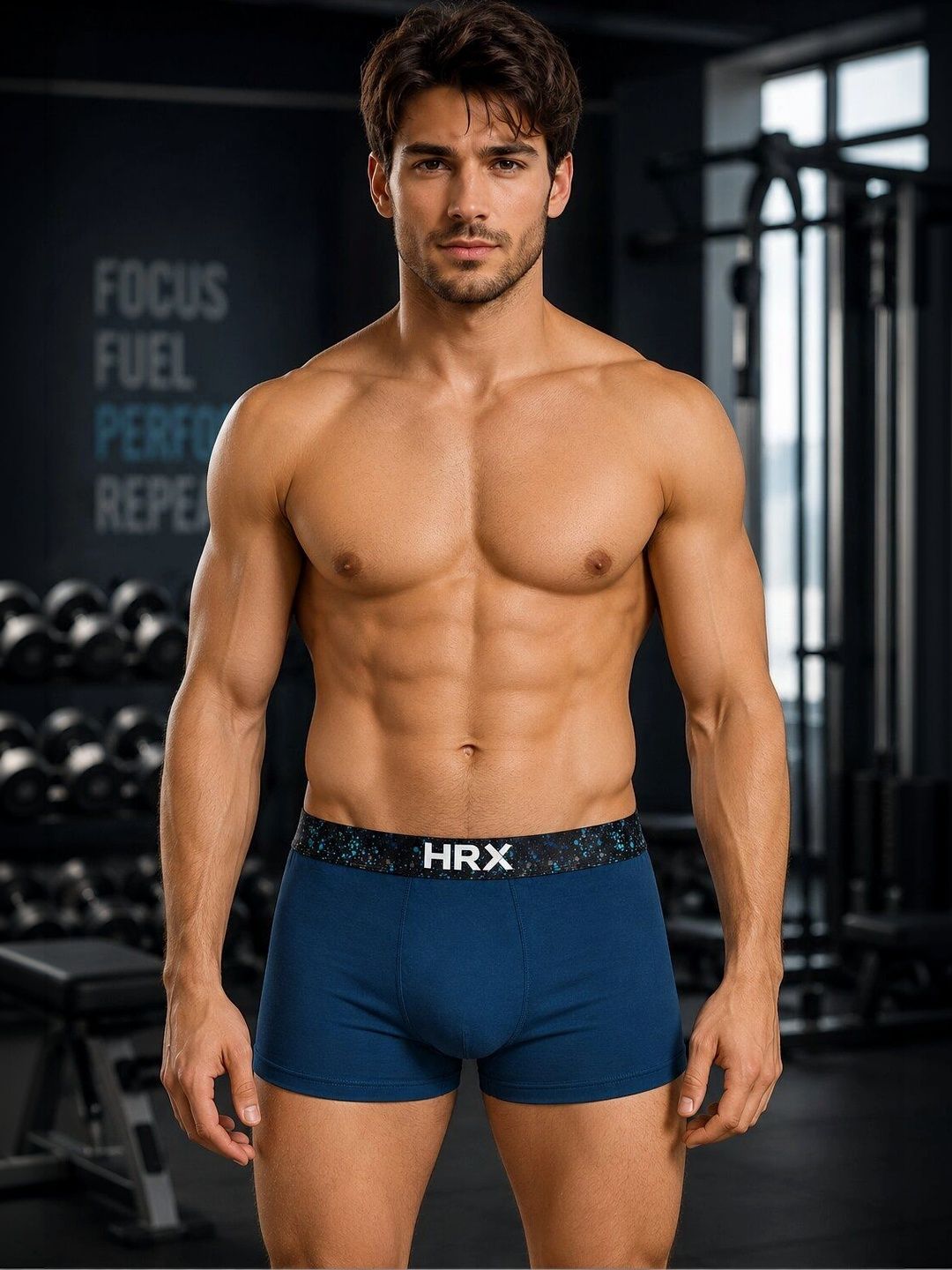 HRX by Hrithik Roshan Cotton Blend Assorted Printed Trunks-picture-16