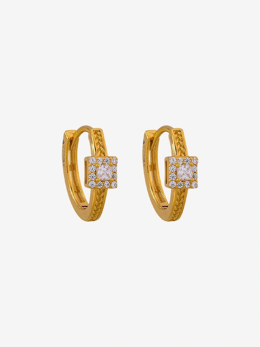Kushal's Fashion Jewellery Geometric Hoop Earrings-picture-28