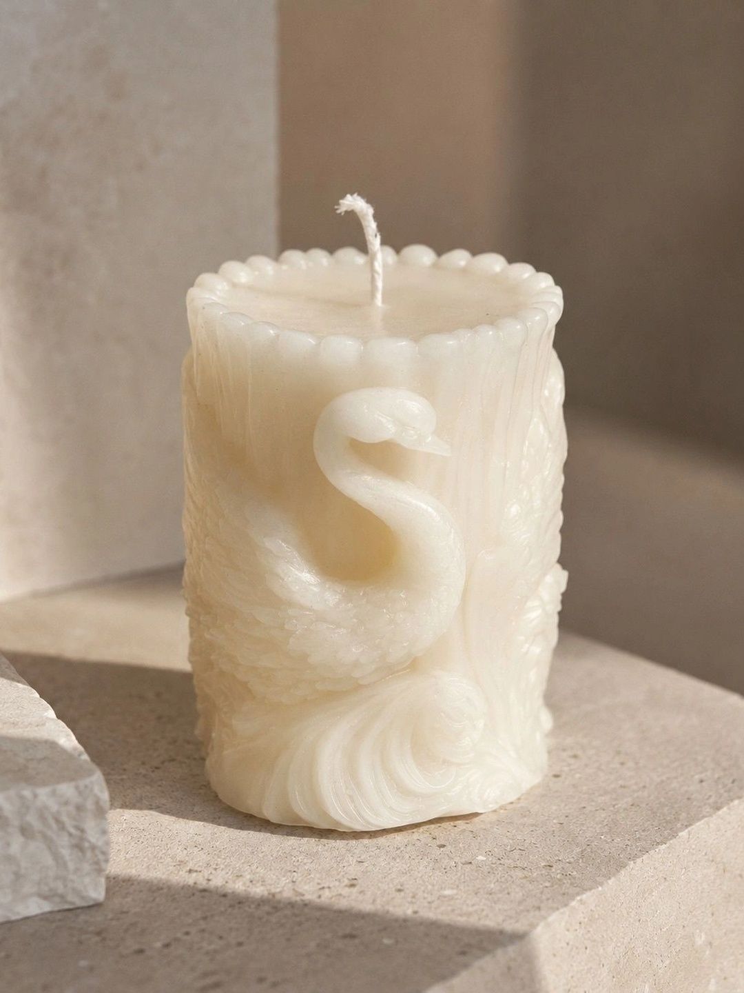 Grey Exim White 1 pieces Pillar Candle-picture-53