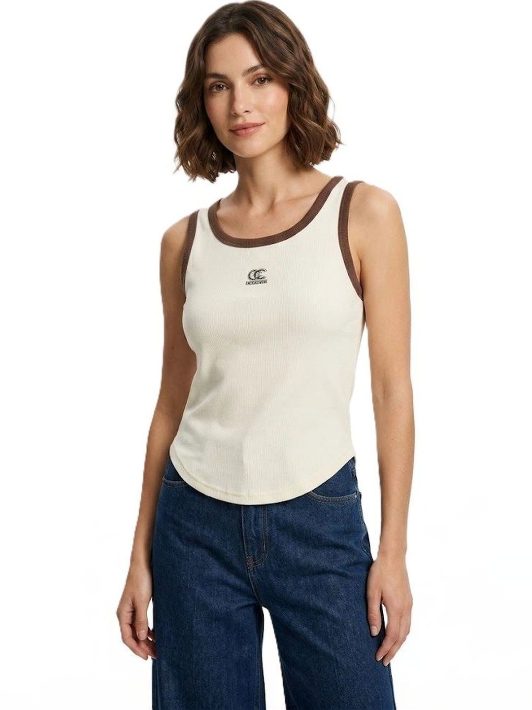 Alexvyan Ribbed Cotton Non Padded Camisoles-image-38