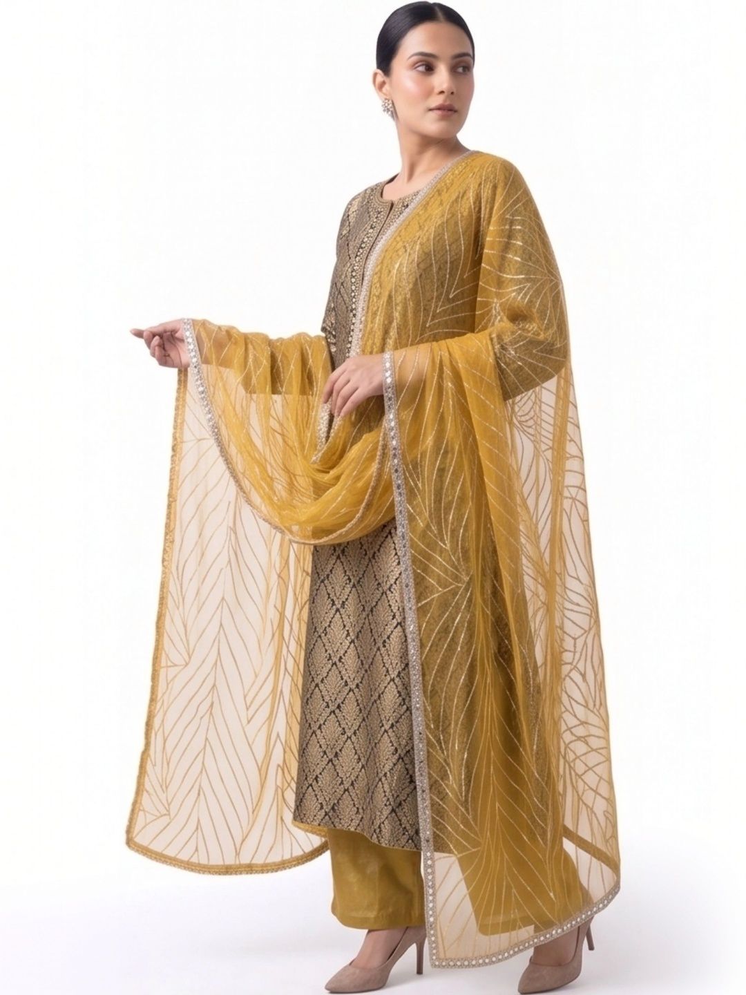 ANNI FASHION Embroidered Dupatta with Zari-picture-14