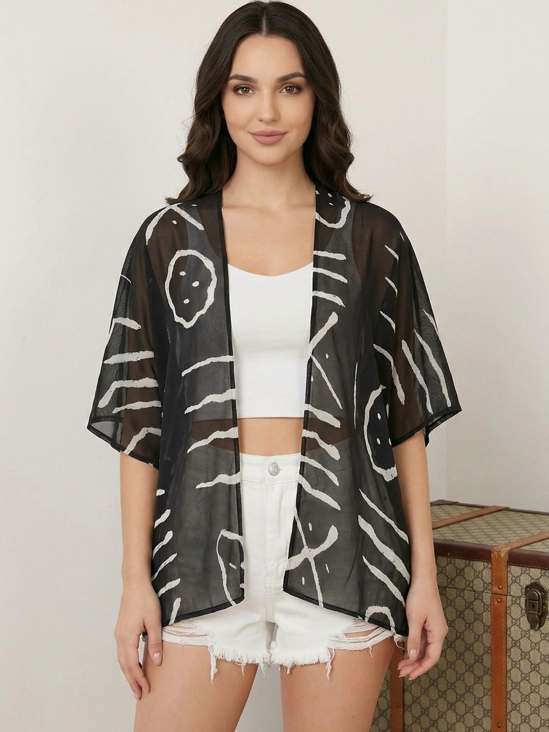 SZN Women Printed Shrug-picture-14