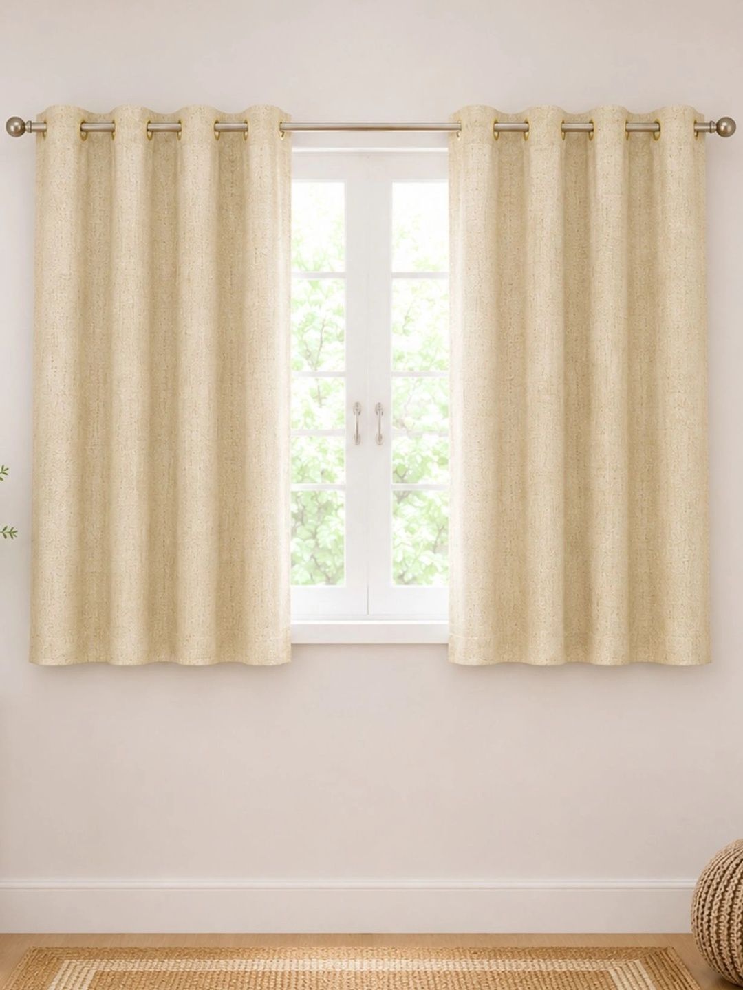 Homeful Style Gold-Toned Set of 2 Window Curtain-picture-16