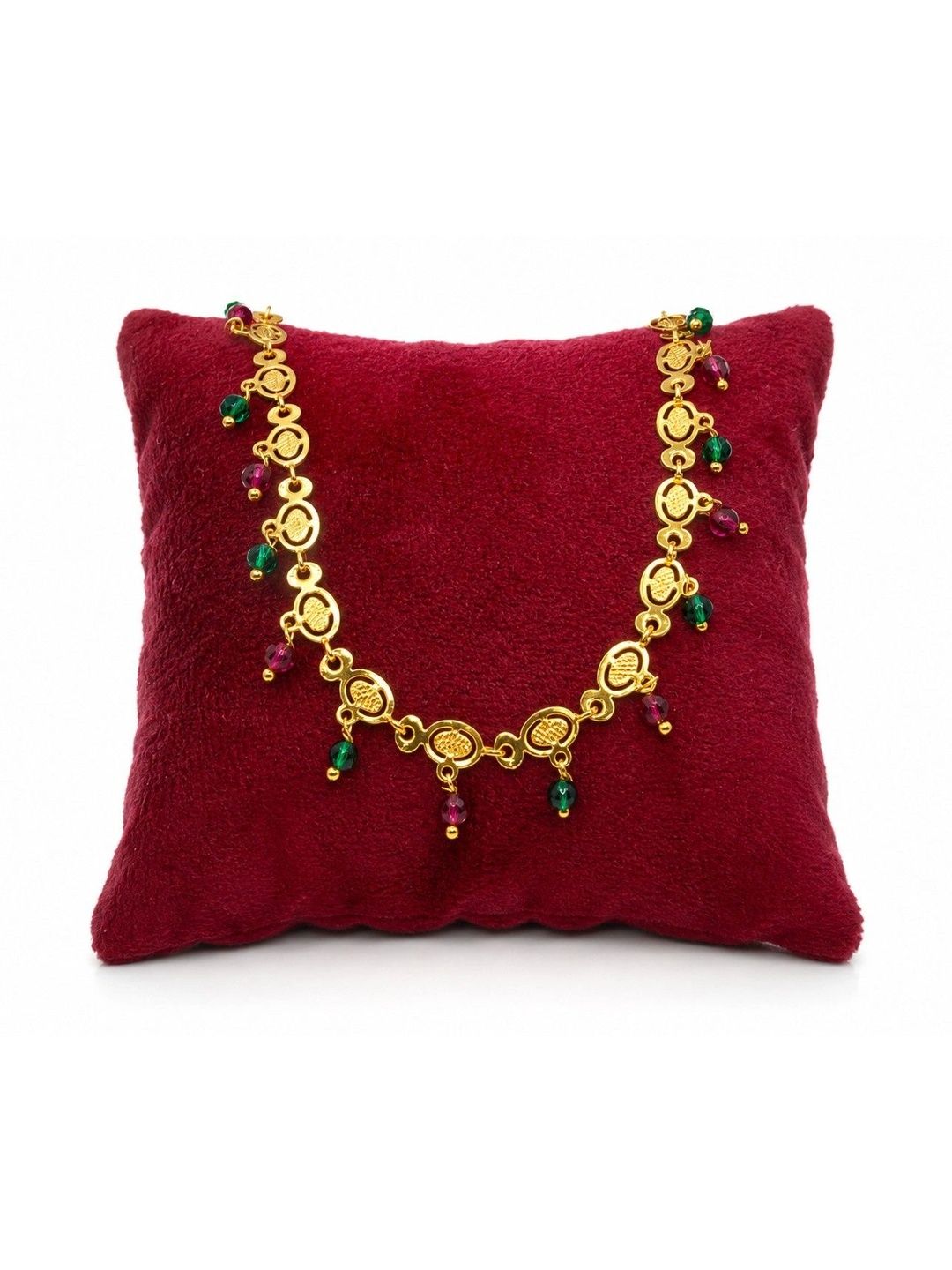 SHINEORA Copper Gold-Plated Temple Necklace-image-18
