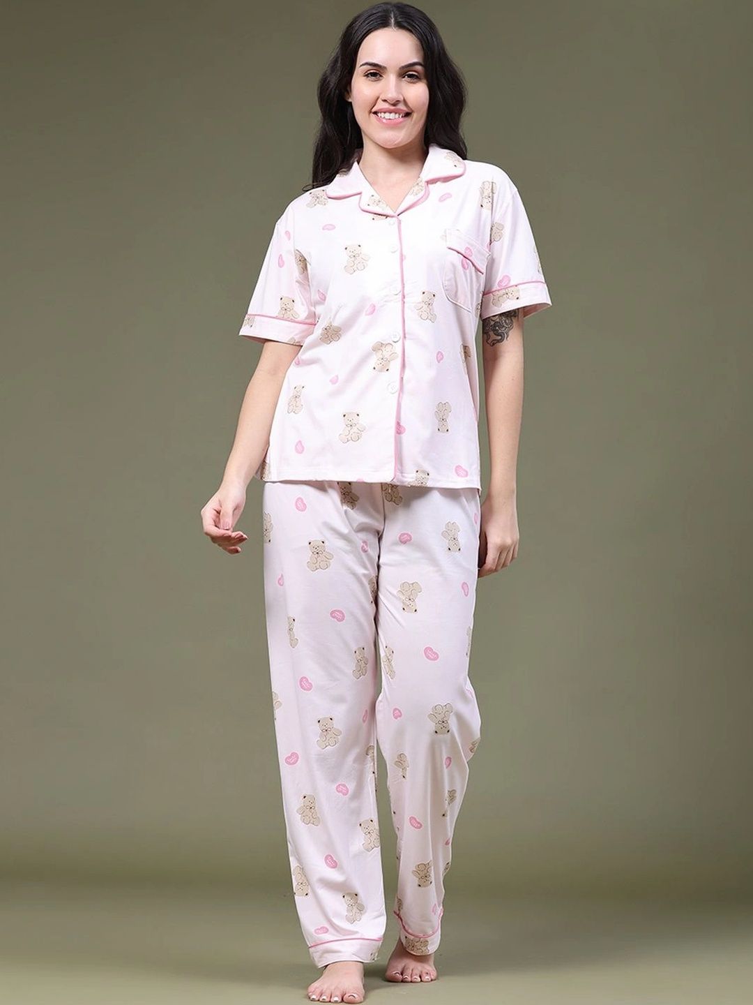 V-Mart Women Printed Night suit-picture-38