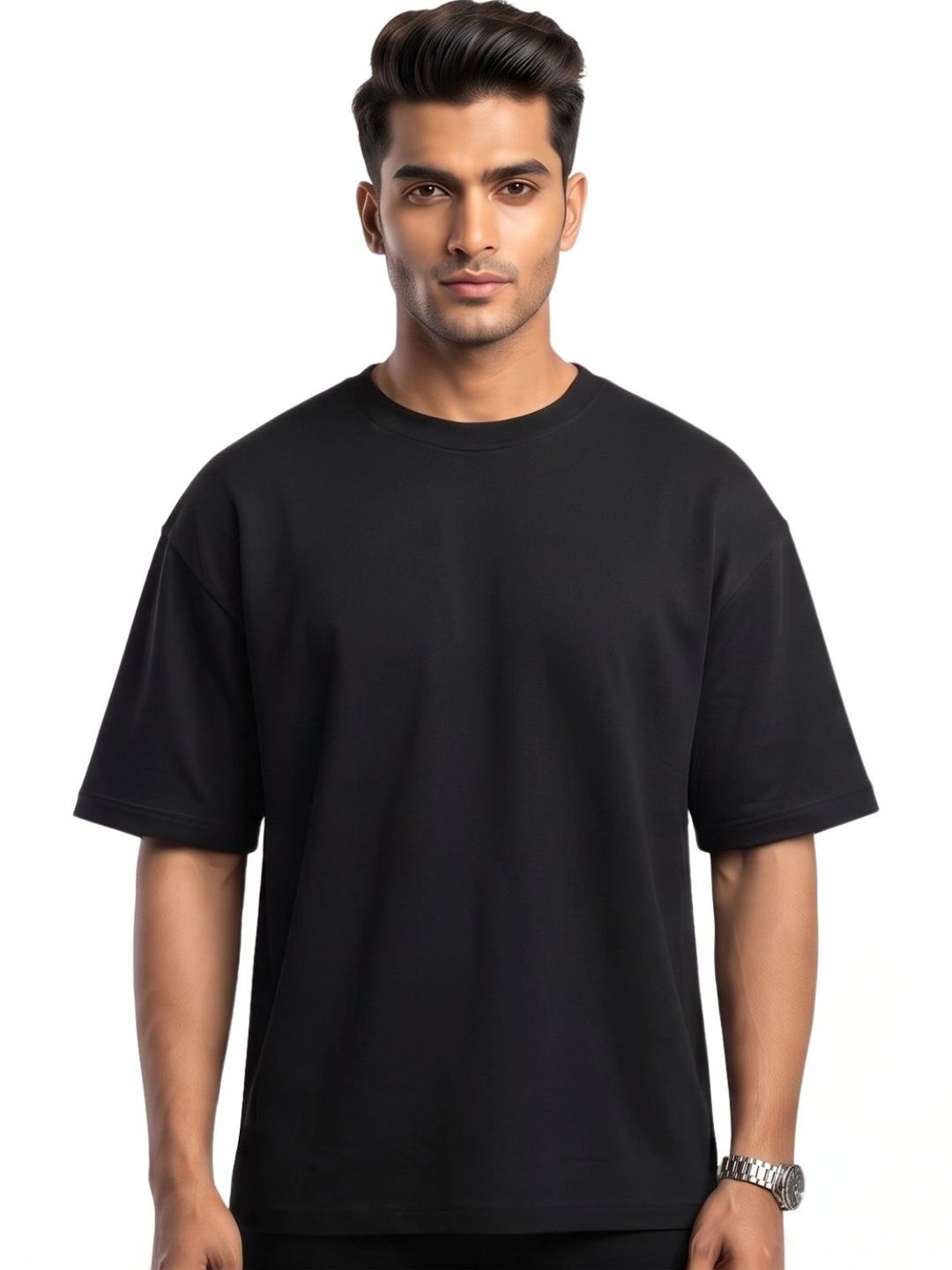 DUNBOND LABEL Men Typography Printed Drop-Shoulder Sleeves Pure Cotton Blend T-shirt-picture-22
