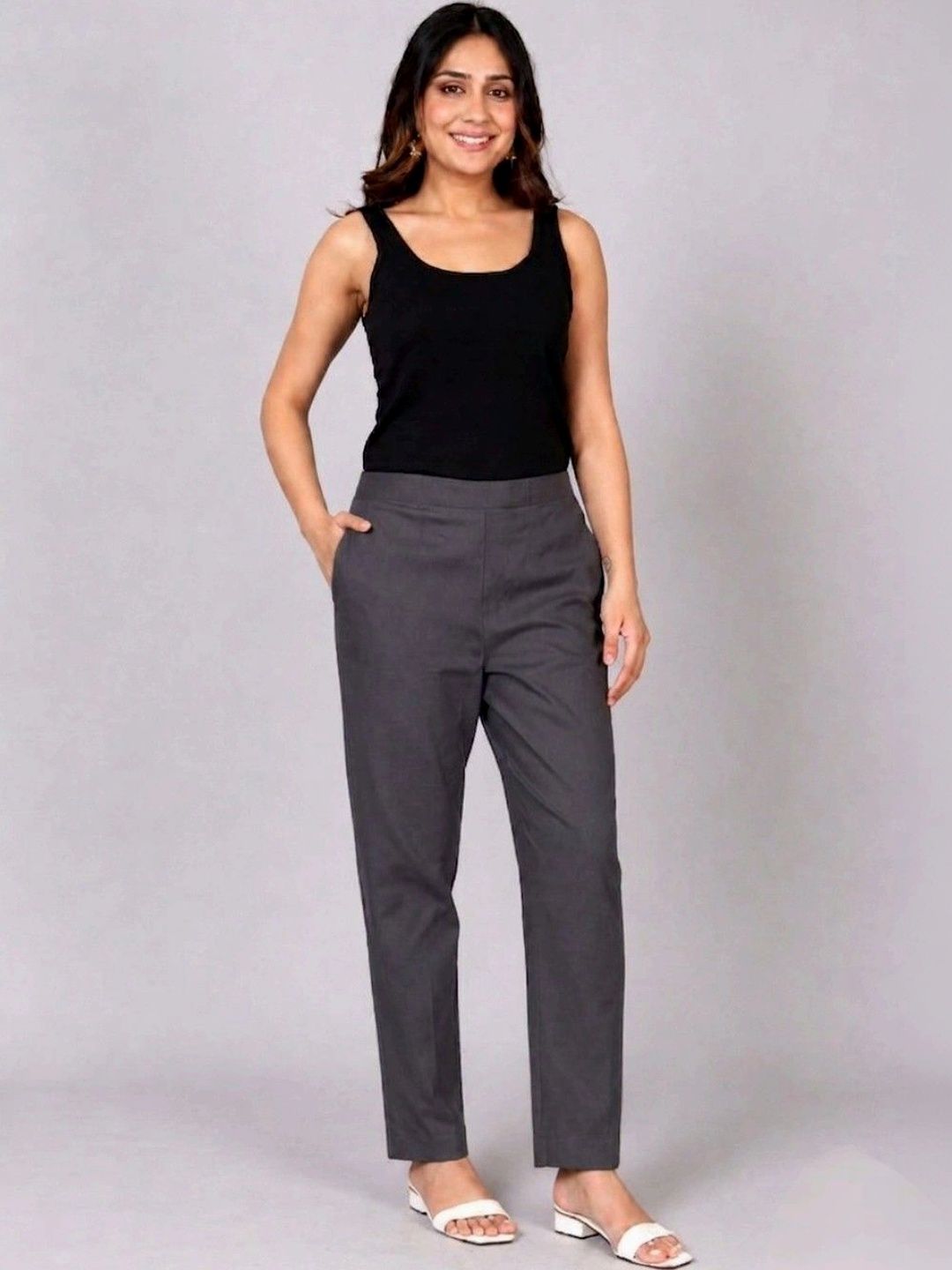 RIVNIX Women Smart High-Rise Trousers-picture-31