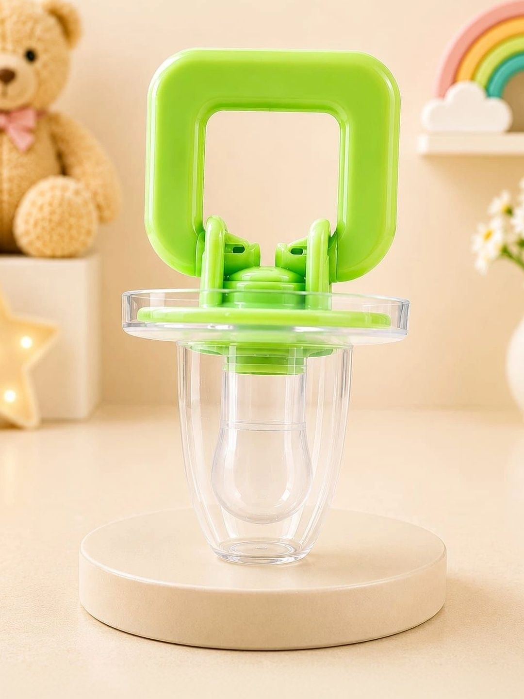Joy Buzz Infants Transparent BPA-Free Soft Fruit Pacifier Style With Protective Cap-picture-35