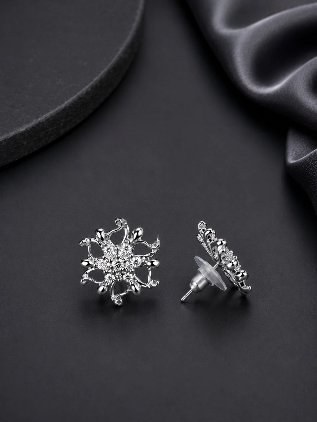 ZINU Floral Studs Earrings-picture-9