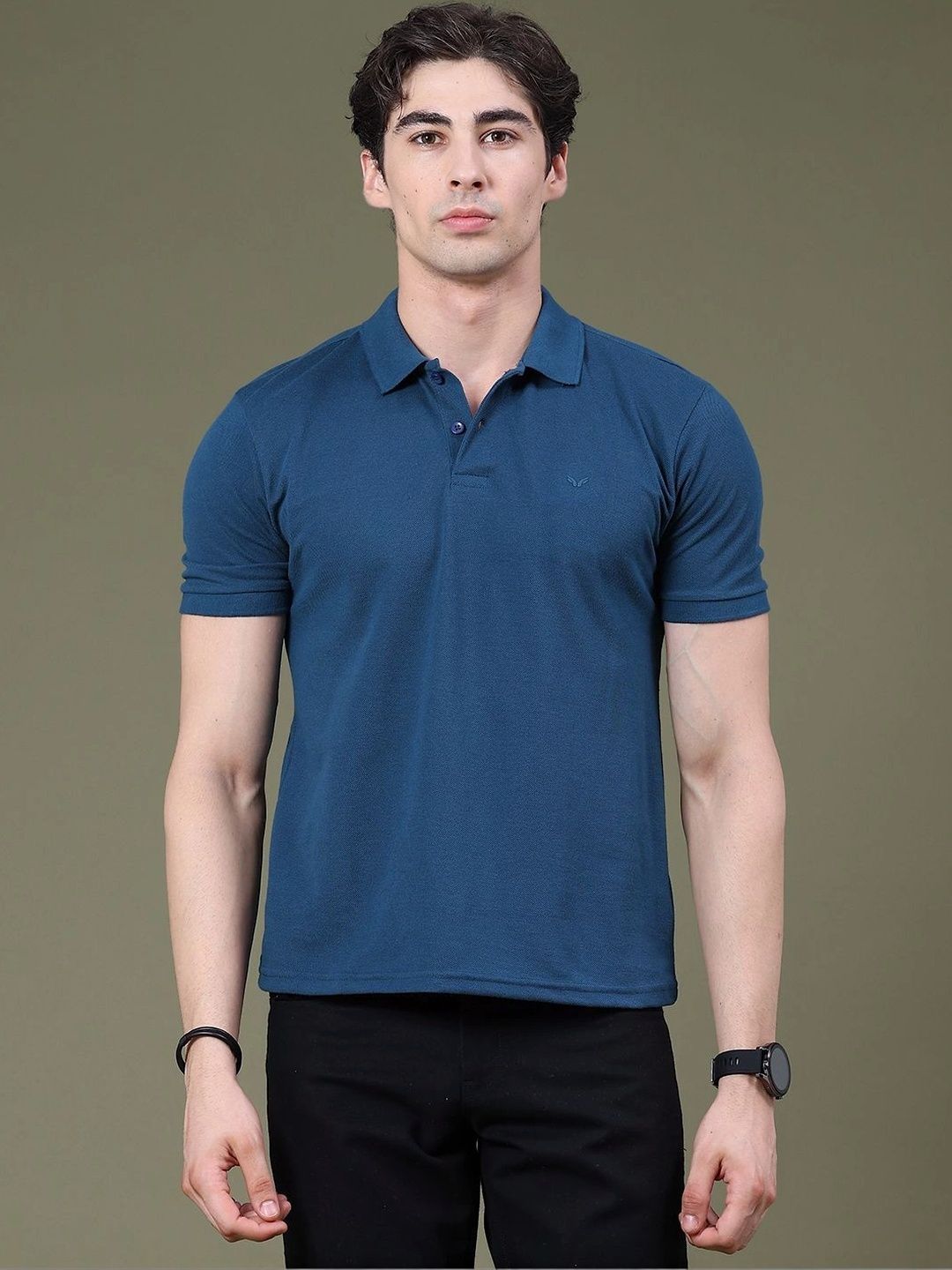 V-Mart Men Polo Collar T-shirt-image-40