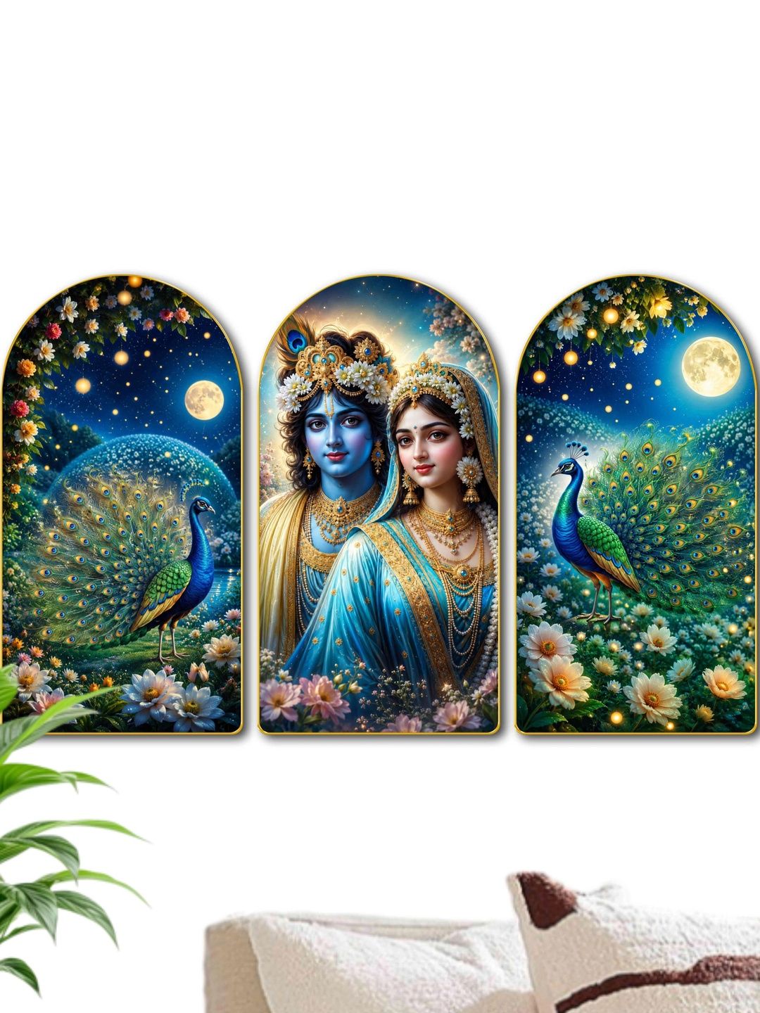 Aura Multicoloured MDF Religious Wall Paintings-picture-20