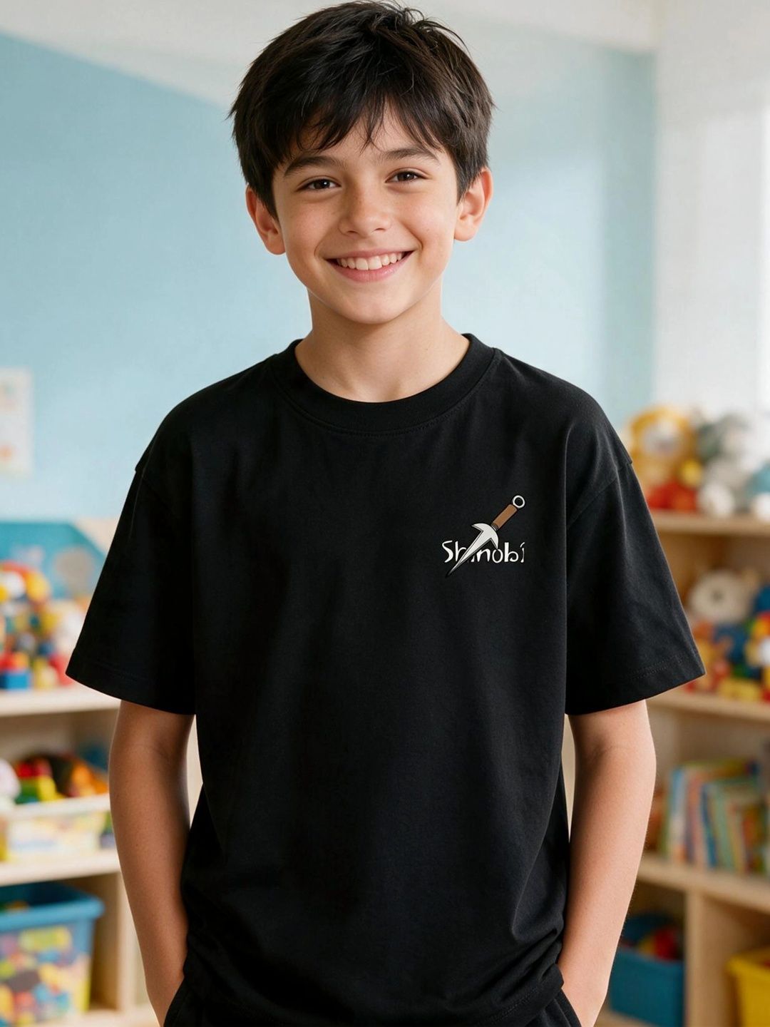 TeeSlix Boys Printed Drop-Shoulder Sleeves T-shirt-picture-50