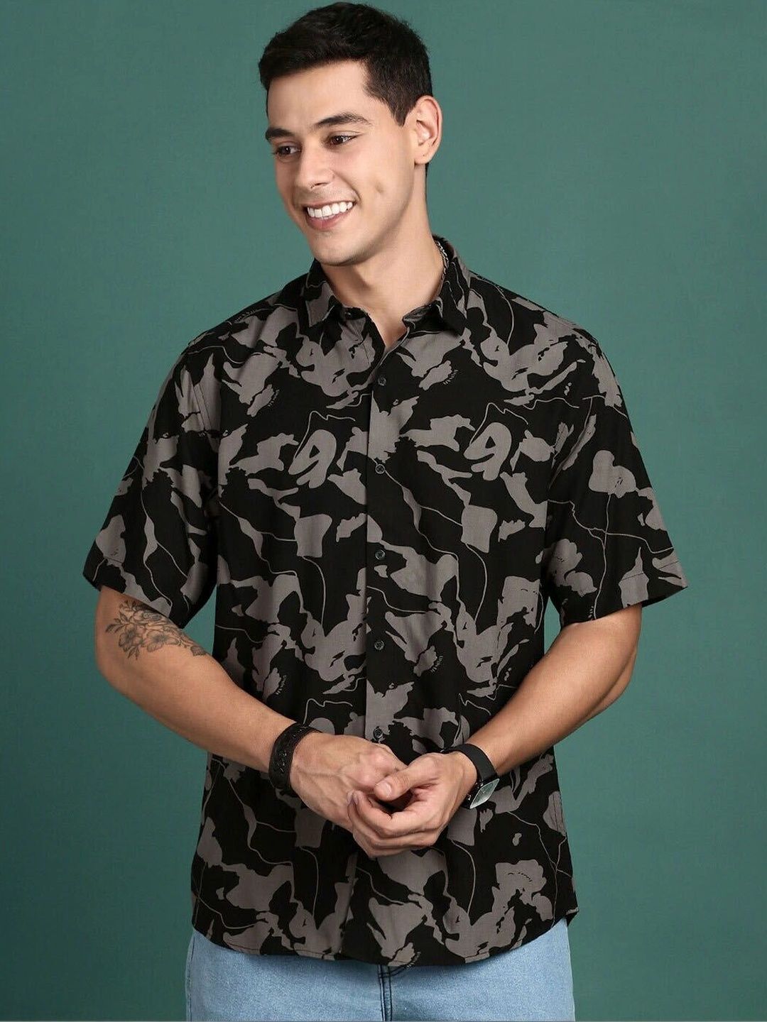 SZN Men Classic Printed Casual Shirt-picture-46