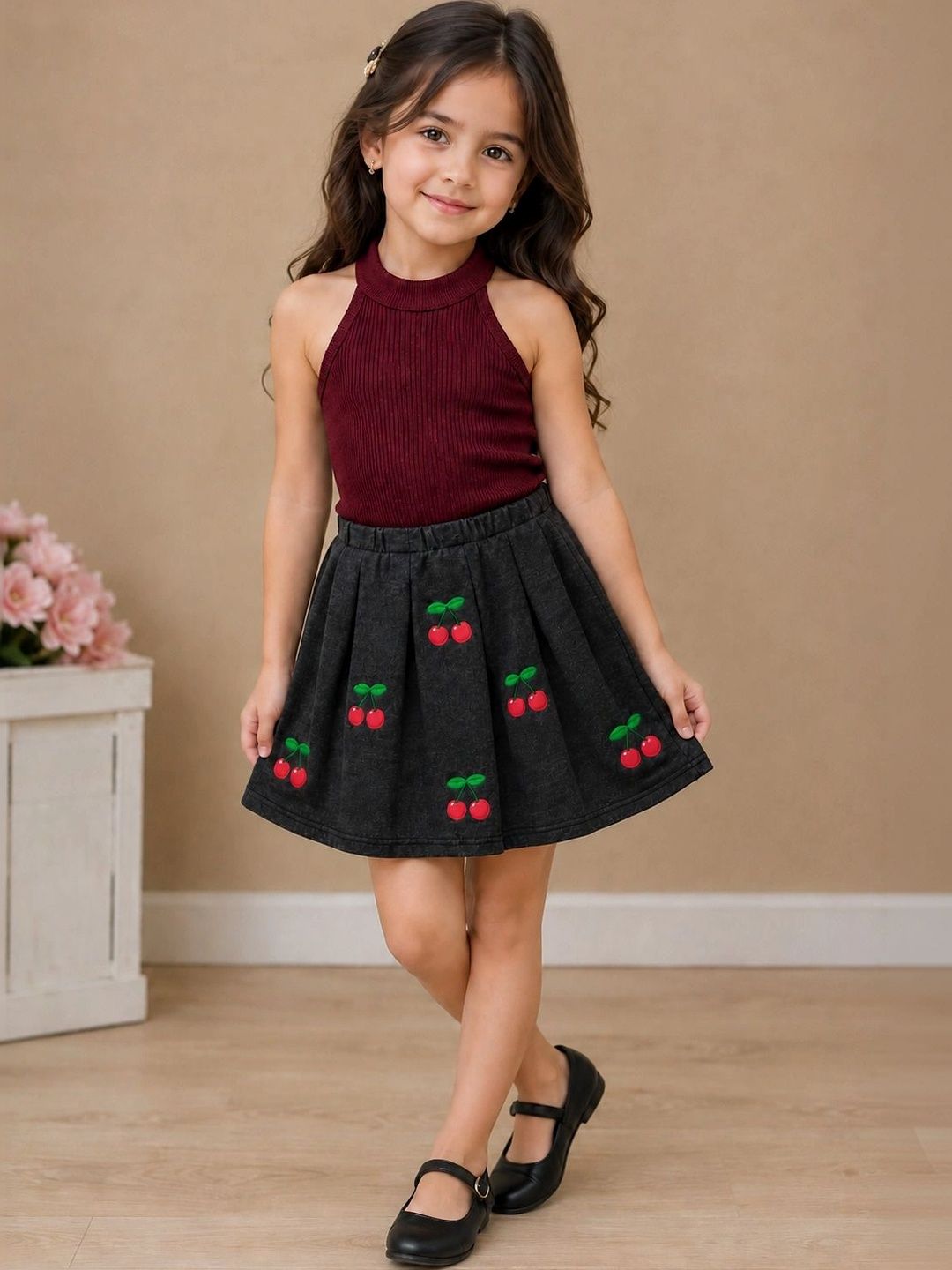 Ninas Girls Top with Skirt-picture-46