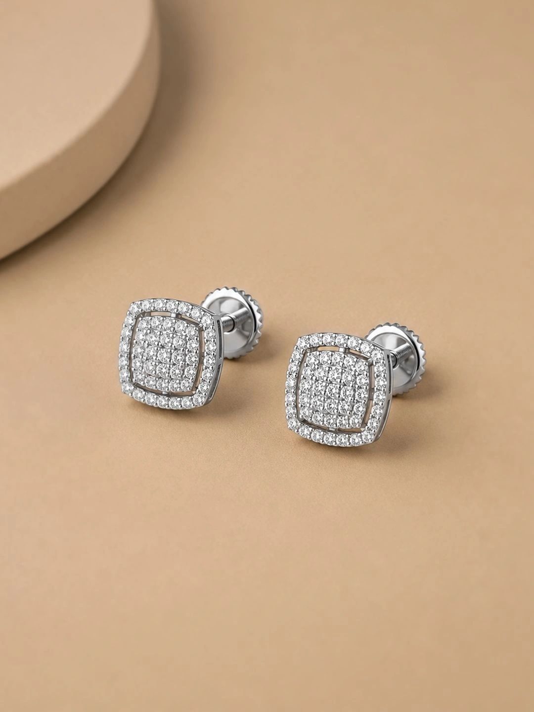 Caratiro Geometric Studs Earrings-picture-22